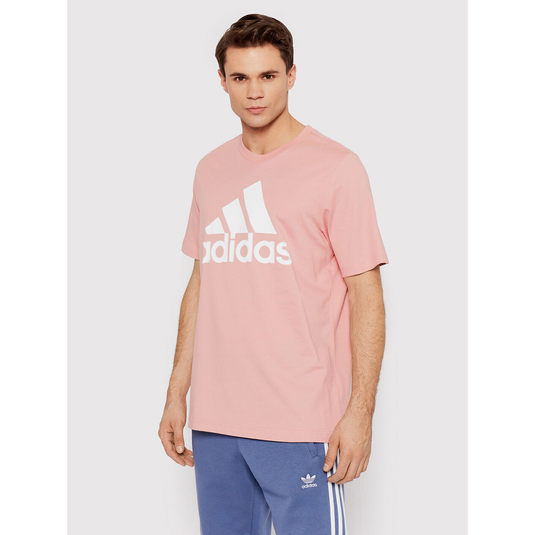 adidas Performance Тишърт Essentials Big Logo HE1851 Розов Regular Fit - Pepit.bg