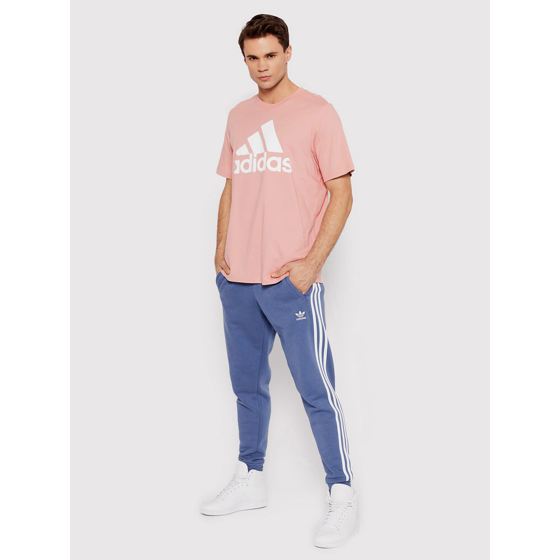 adidas Performance Тишърт Essentials Big Logo HE1851 Розов Regular Fit - Pepit.bg