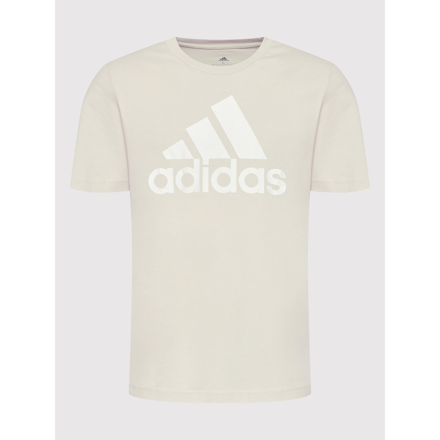 adidas Тишърт Essentials Big Logo HL2252 Бежов Regular Fit - Pepit.bg