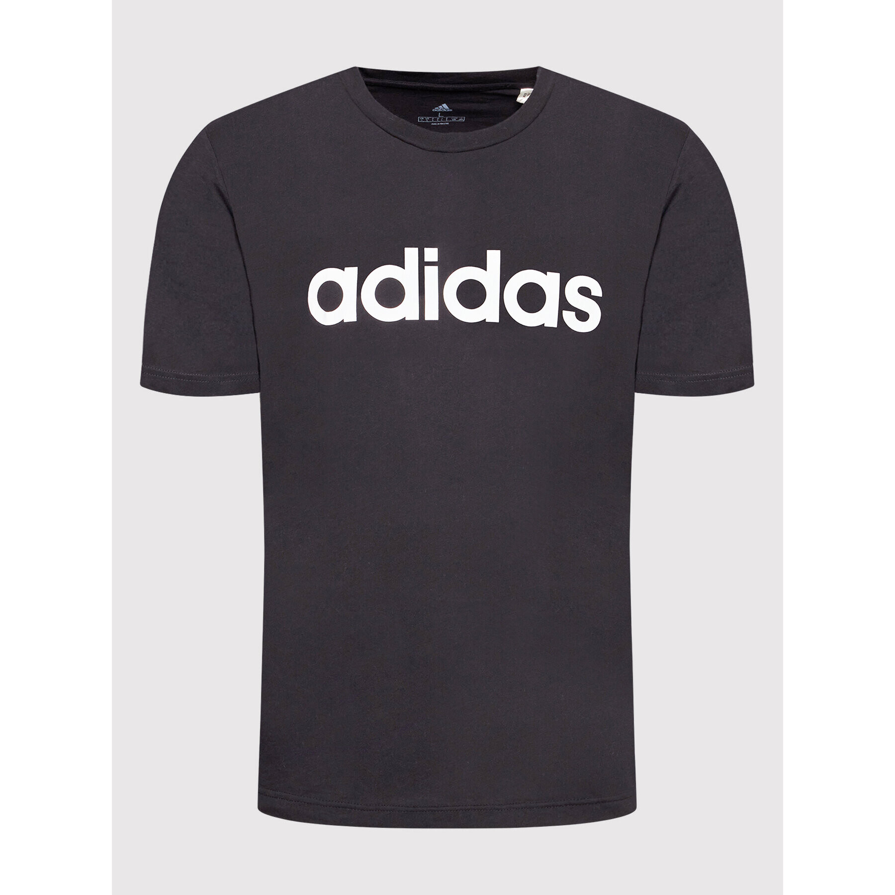 adidas Тишърт Essentials Embroidered Linear Logo GL0057 Черен Regular Fit - Pepit.bg