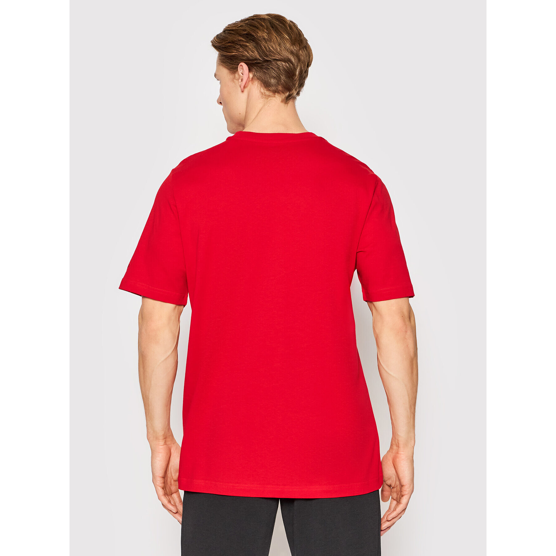 adidas Тишърт Essentials Embroidered Linear Logo GL0061 Червен Regular Fit - Pepit.bg