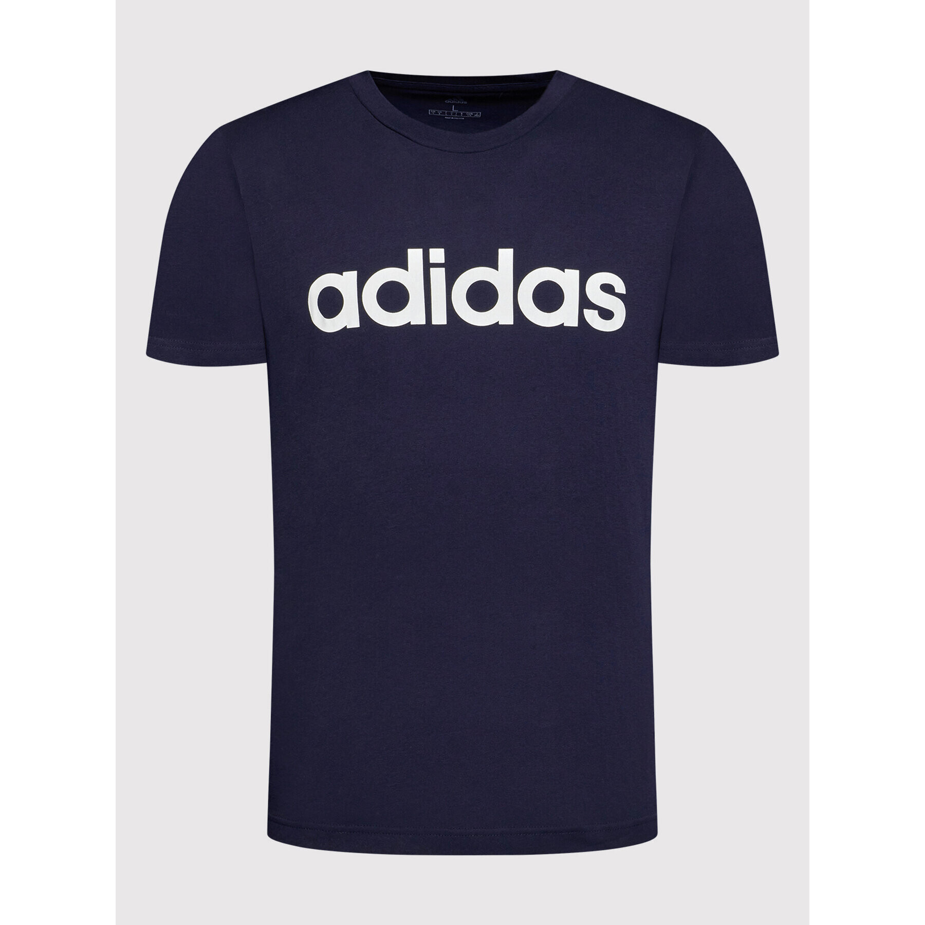 adidas Тишърт Essentials Embroidered Linear Logo GL0062 Тъмносин Regular Fit - Pepit.bg