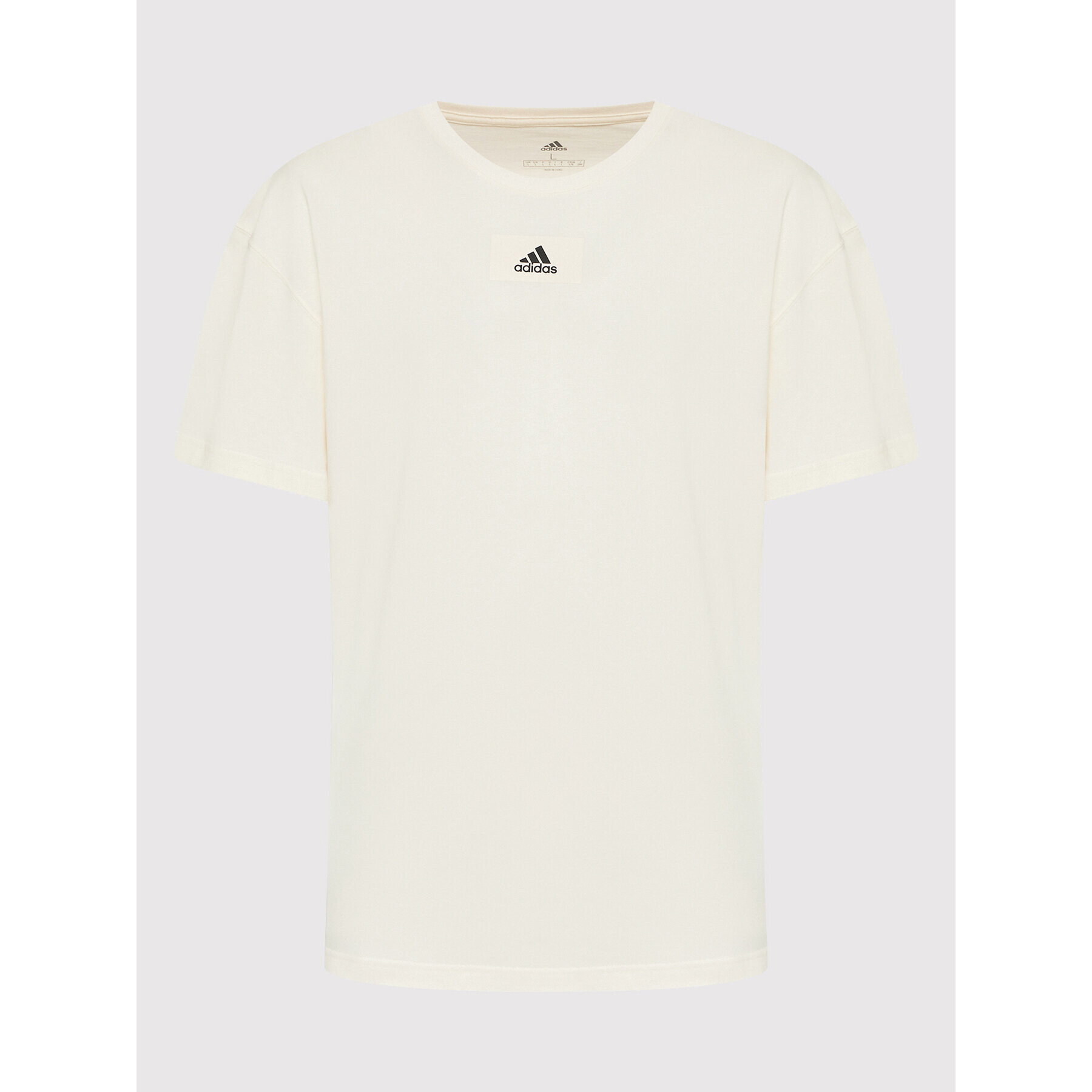 adidas Performance Тишърт Essentials Feelvivid Drop Shoulder HE4368 Бежов Loose Fit - Pepit.bg