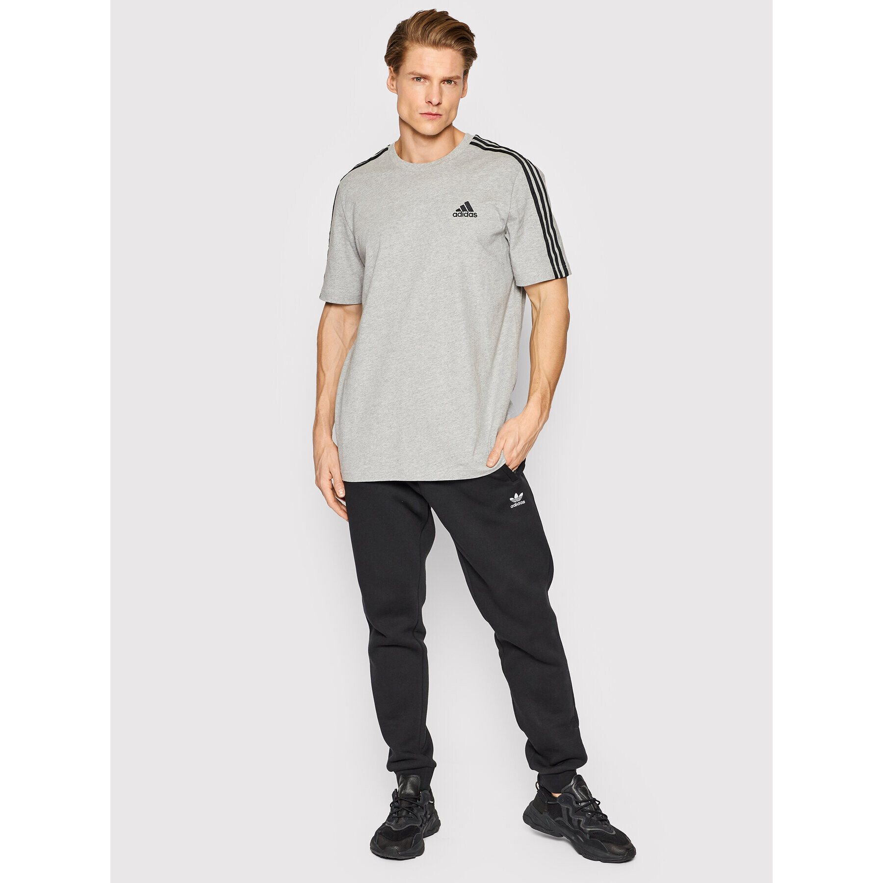 adidas Performance Тишърт Essentials GL3735 Сив Regular Fit - Pepit.bg