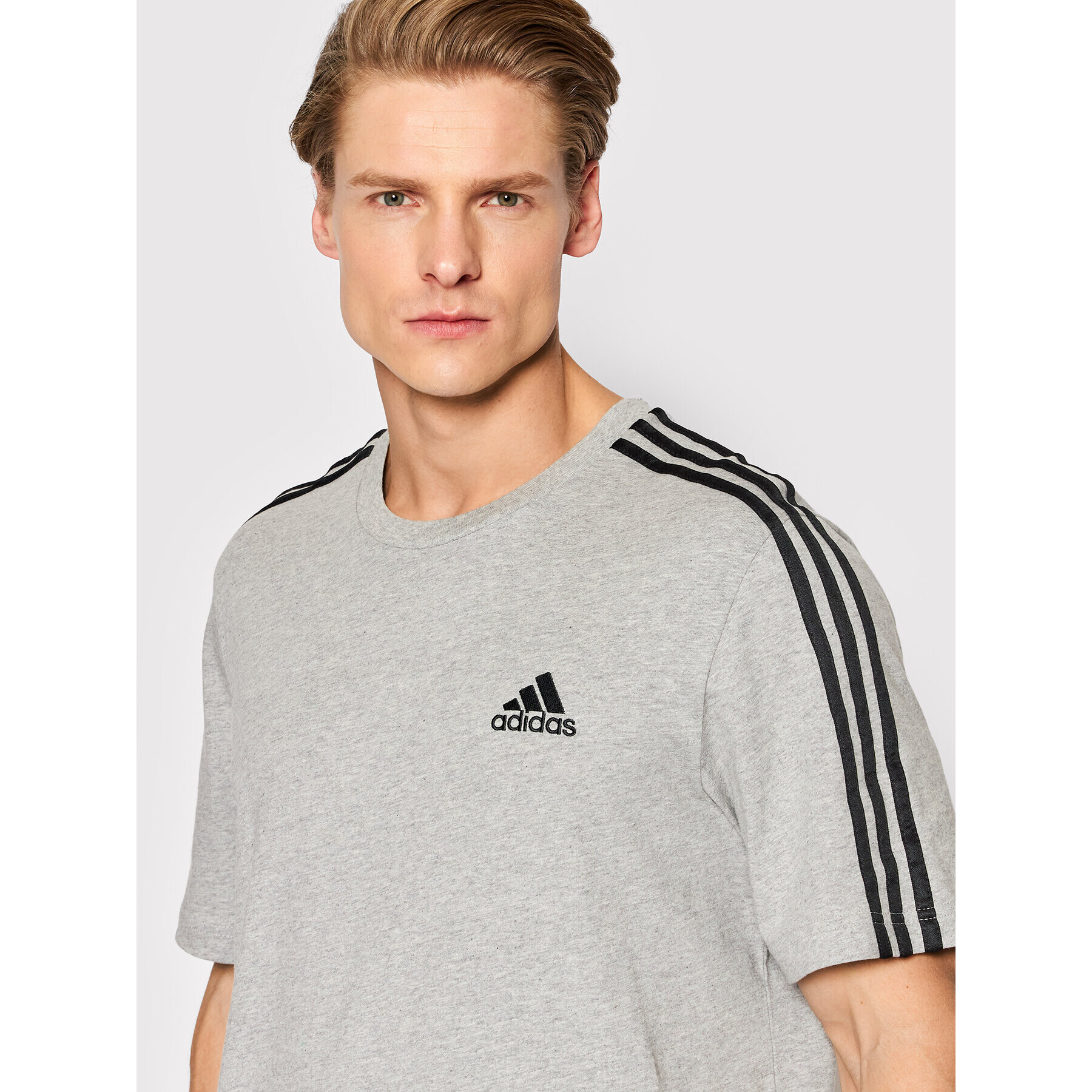 adidas Performance Тишърт Essentials GL3735 Сив Regular Fit - Pepit.bg