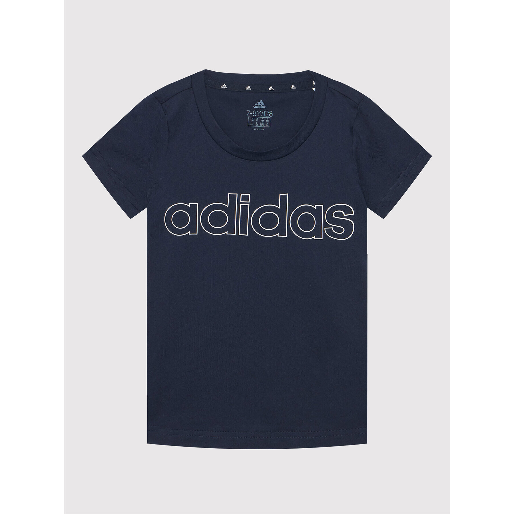 adidas Тишърт Essentials GS0186 Тъмносин Slim Fit - Pepit.bg