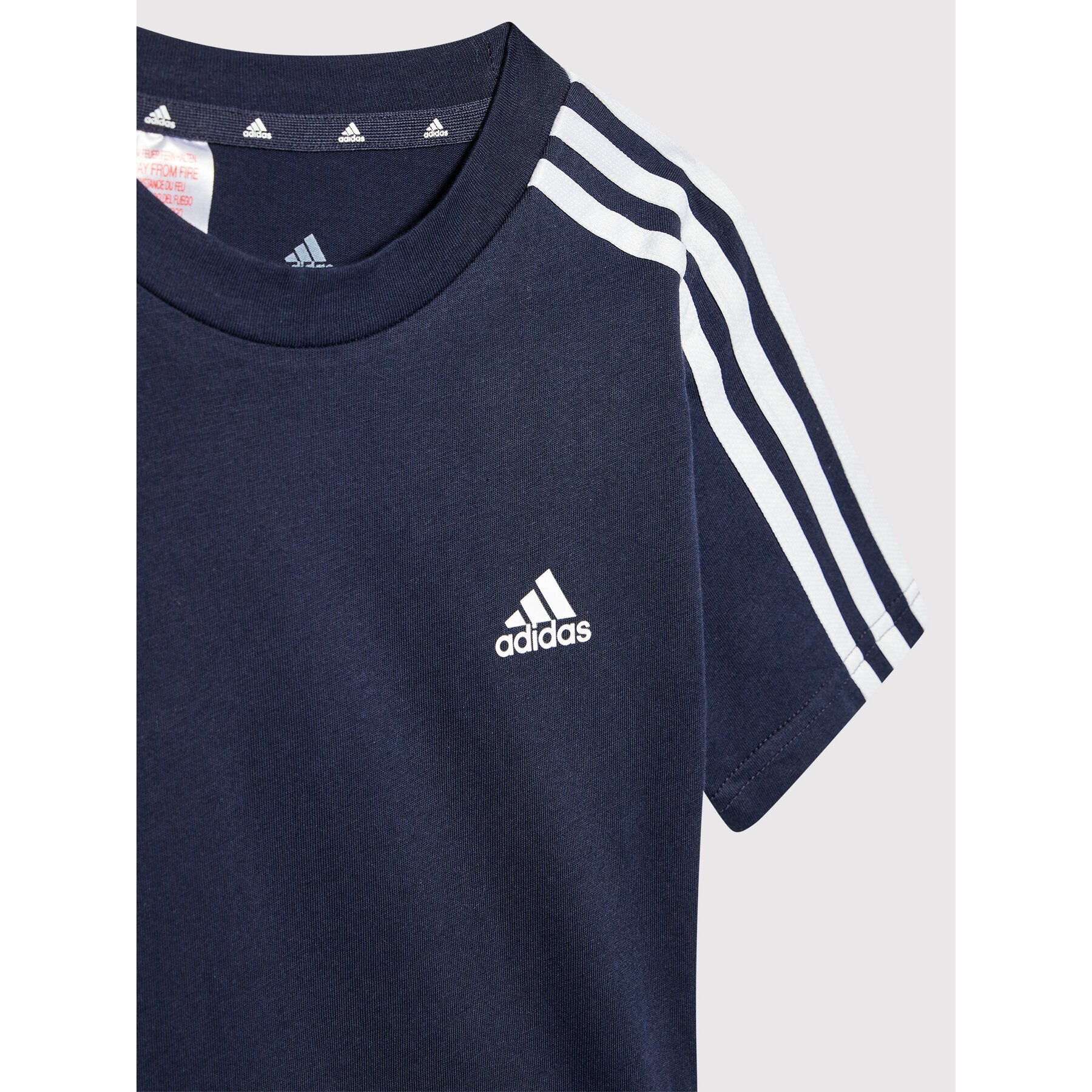 adidas Тишърт Essentials GS4316 Тъмносин Regular Fit - Pepit.bg