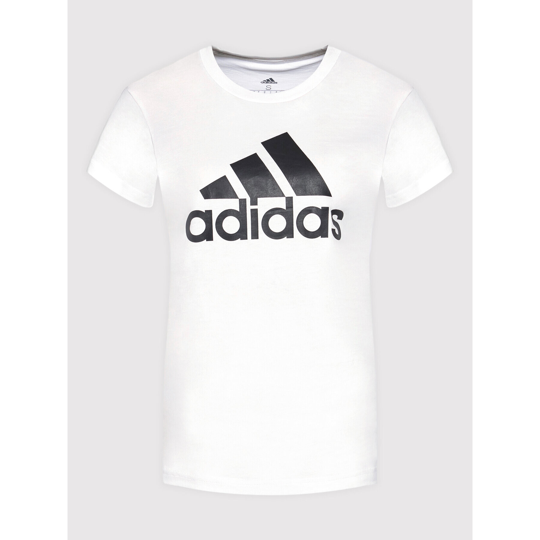 adidas Тишърт Essentials Logo GL0649 Бял Regular Fit - Pepit.bg