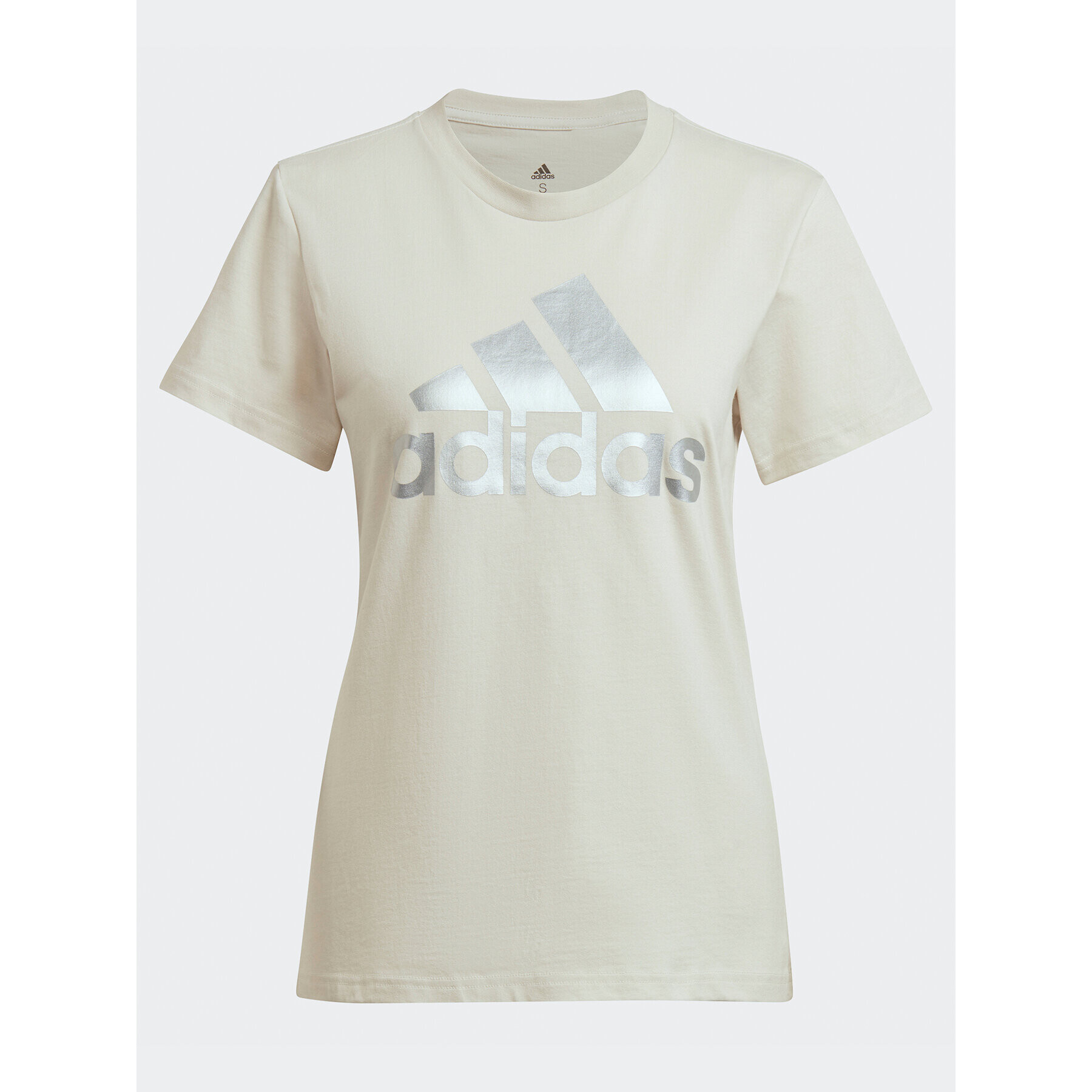 adidas Тишърт Essentials Logo HL2032 Бежов Regular Fit - Pepit.bg
