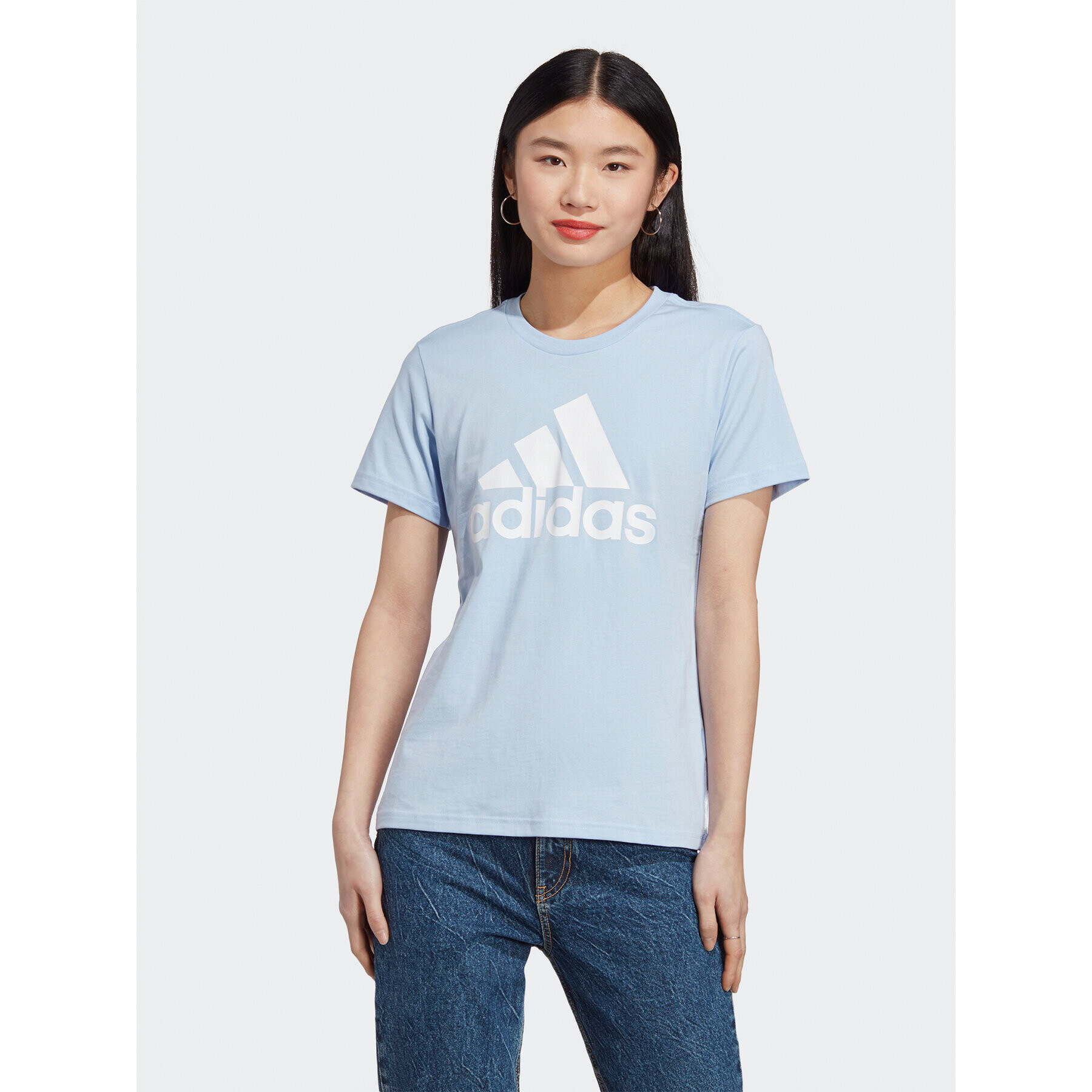 adidas Тишърт Essentials Logo T-Shirt IC0637 Син Regular Fit - Pepit.bg