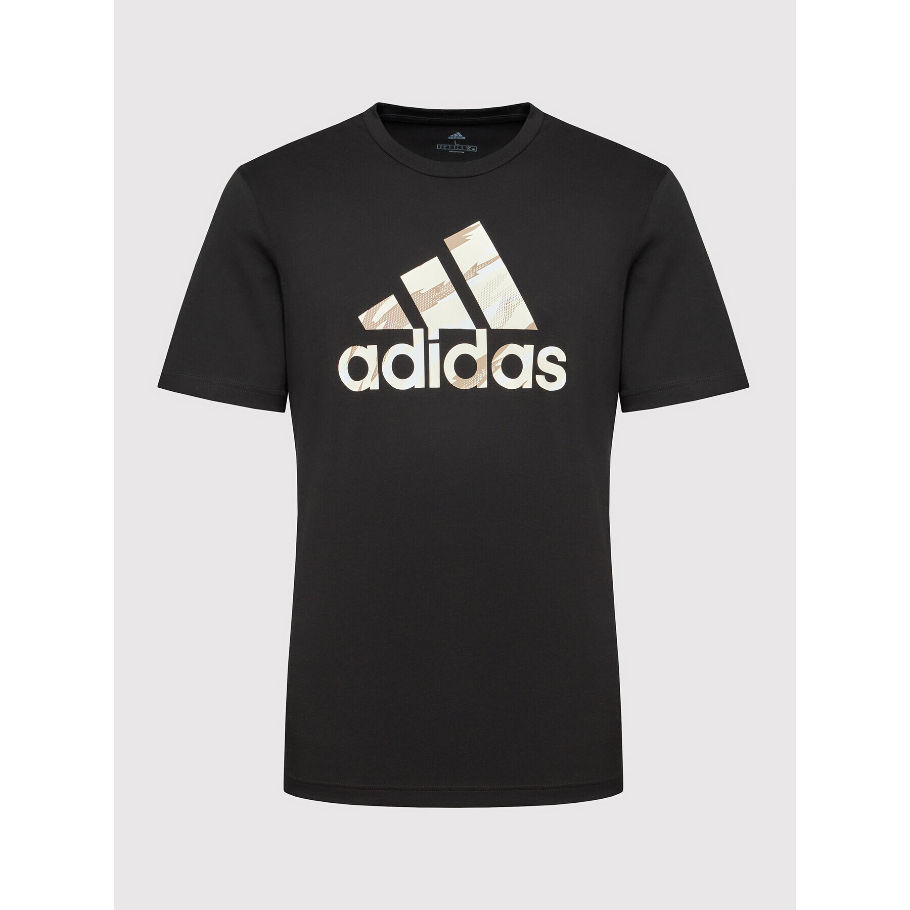 adidas Performance Тишърт Essentials Singe Jersey Camo Print HE1876 Черен Regular Fit - Pepit.bg