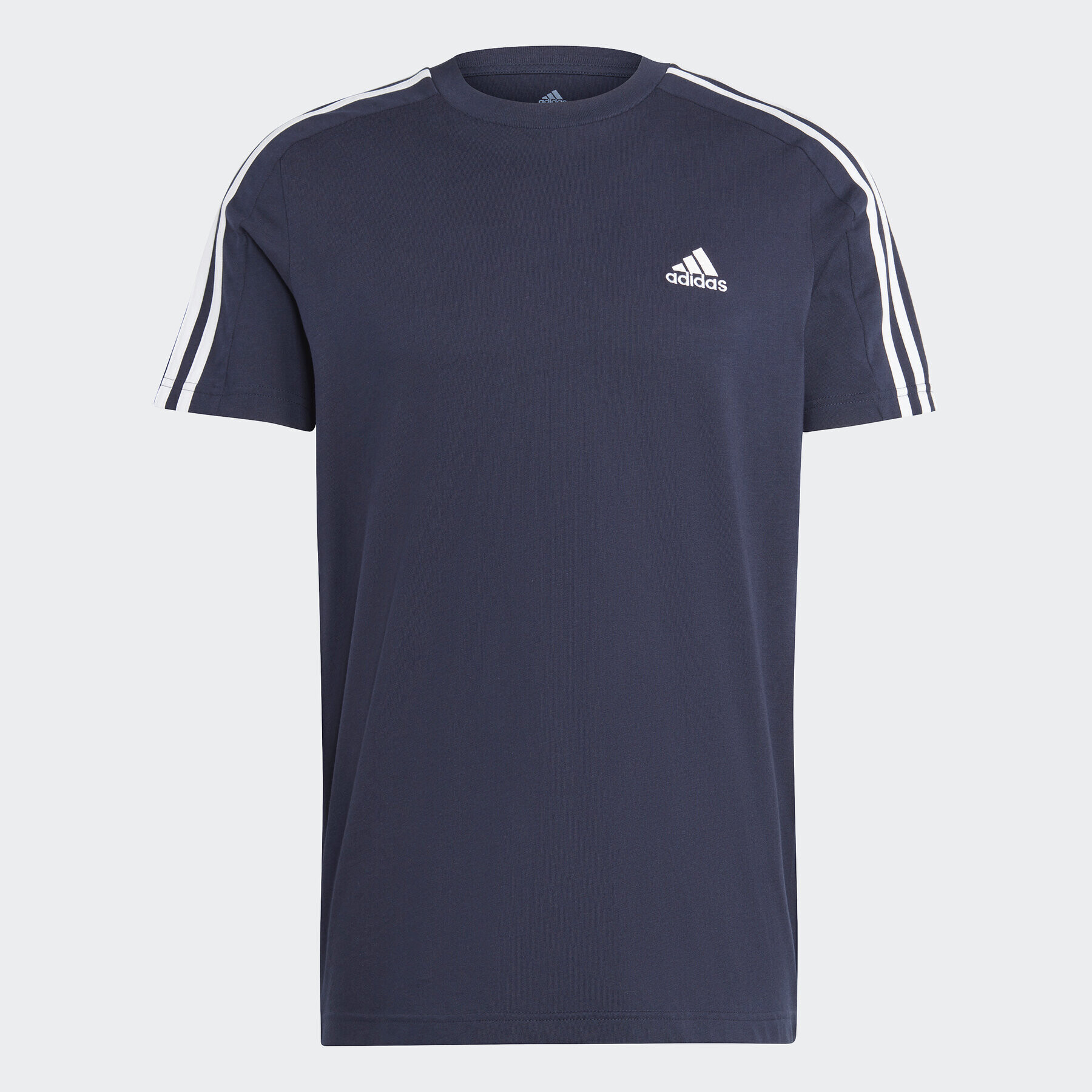 adidas Тишърт Essentials Single Jersey 3-Stripes T-Shirt IC9335 Син Regular Fit - Pepit.bg