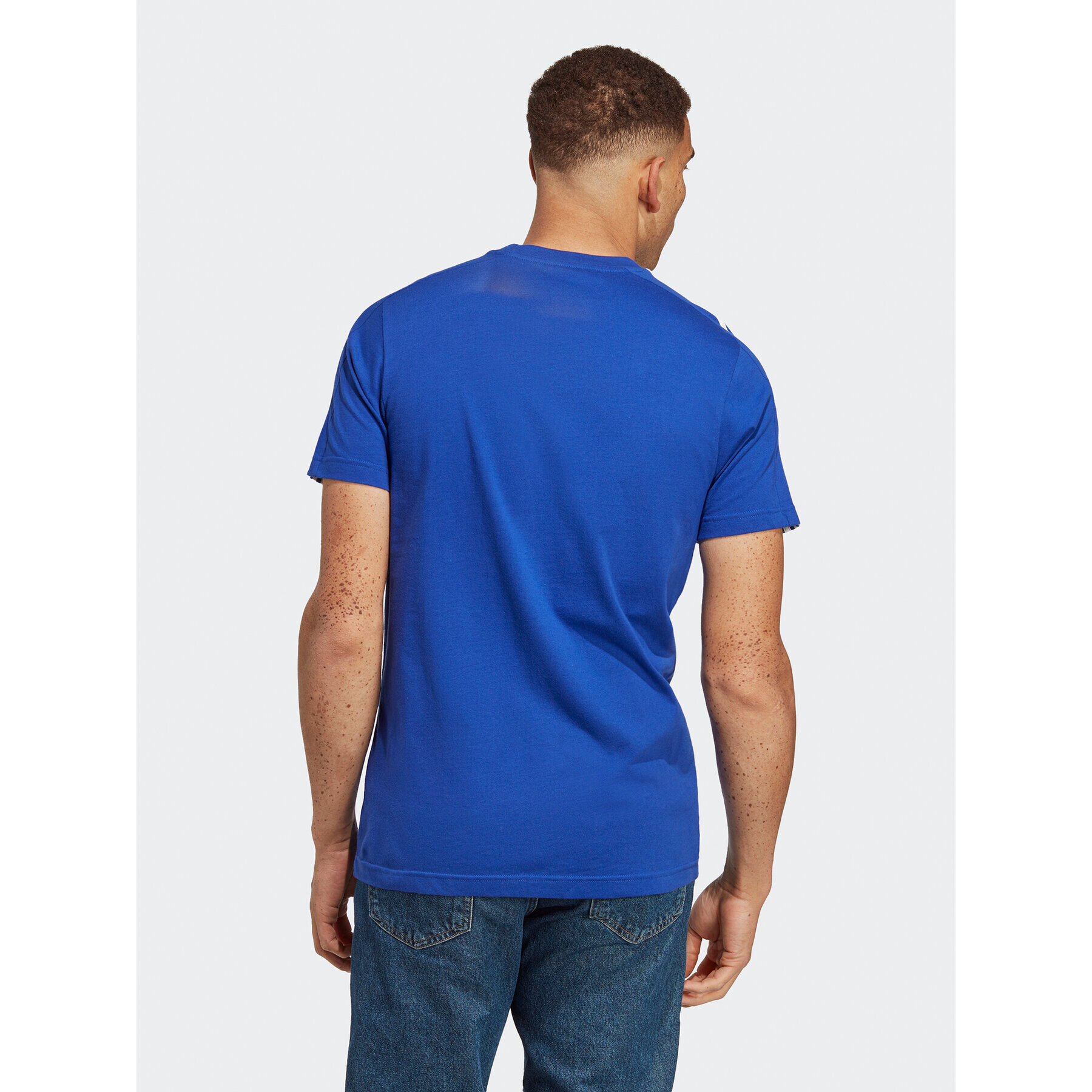 adidas Тишърт Essentials Single Jersey 3-Stripes T-Shirt IC9338 Син Regular Fit - Pepit.bg