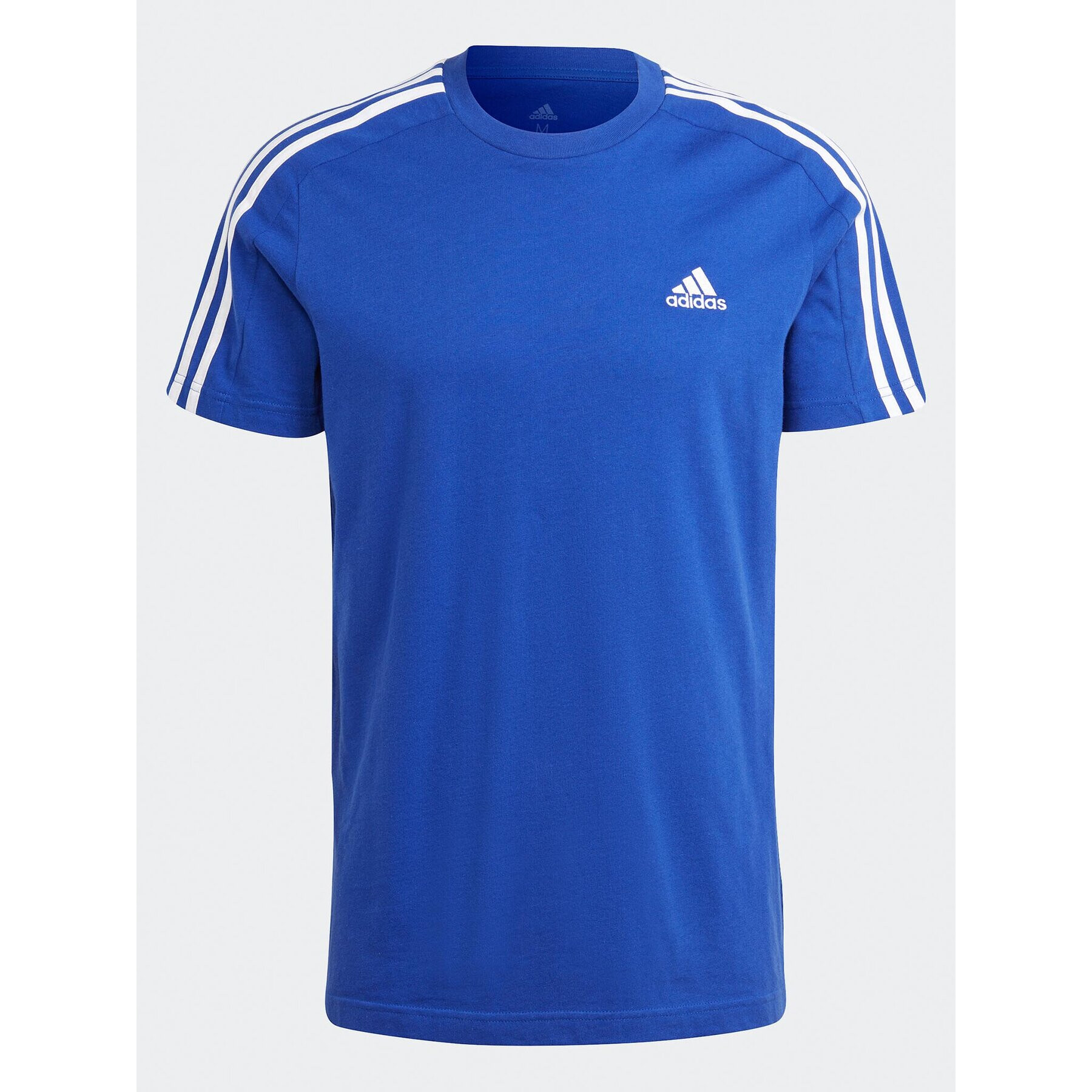 adidas Тишърт Essentials Single Jersey 3-Stripes T-Shirt IC9338 Син Regular Fit - Pepit.bg