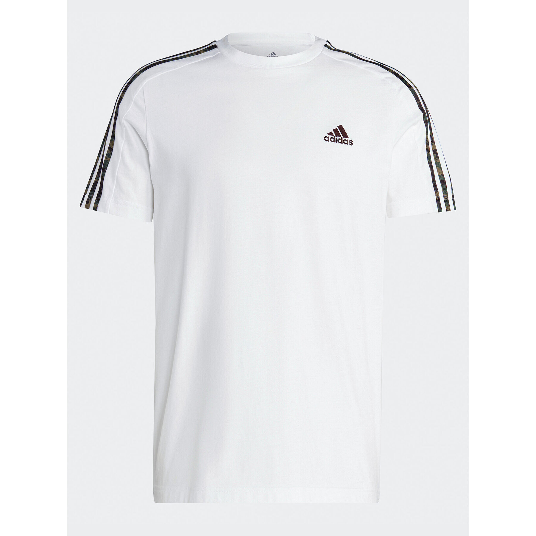 adidas Тишърт Essentials Single Jersey 3-Stripes T-Shirt IC9343 Бял Regular Fit - Pepit.bg