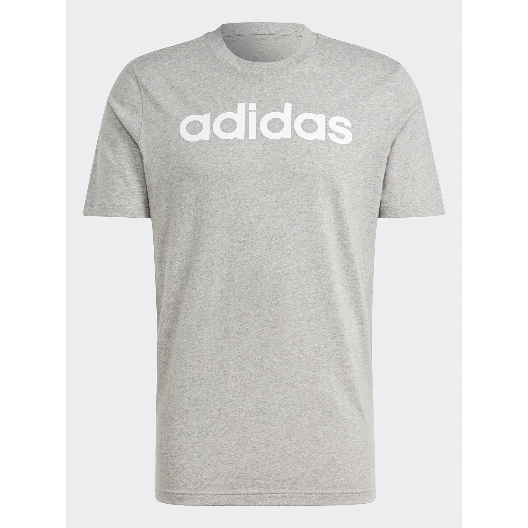 adidas Тишърт Essentials Single Jersey Linear Embroidered Logo T-Shirt IC9277 Сив Regular Fit - Pepit.bg