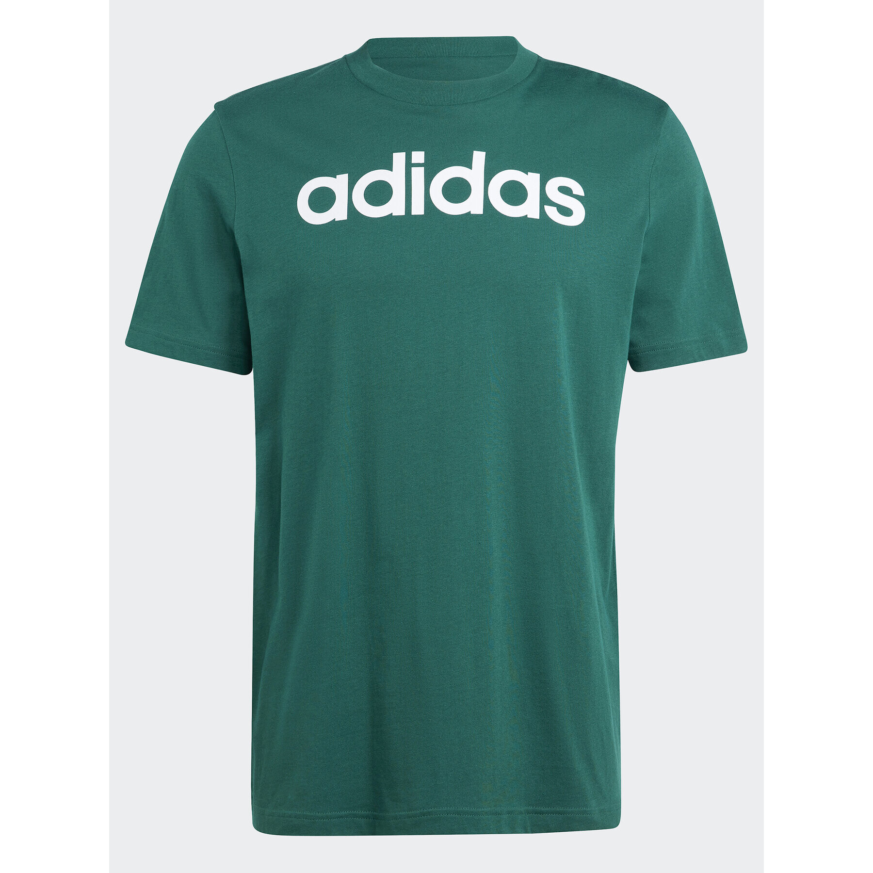 adidas Тишърт Essentials Single Jersey Linear Embroidered Logo T-Shirt IJ8658 Зелен Regular Fit - Pepit.bg