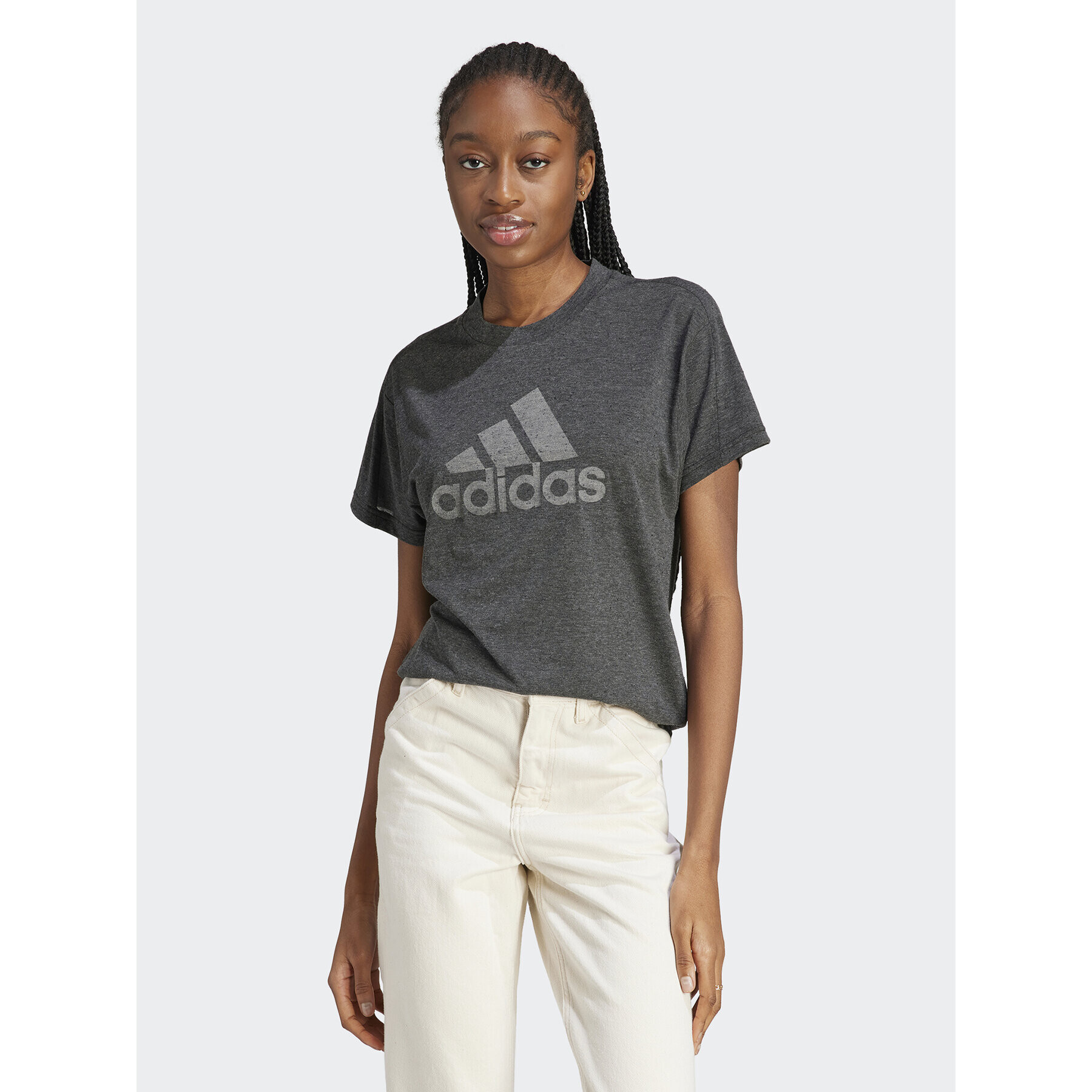 adidas Тишърт Future Icons Winners 3.0 IM2423 Сив Regular Fit - Pepit.bg