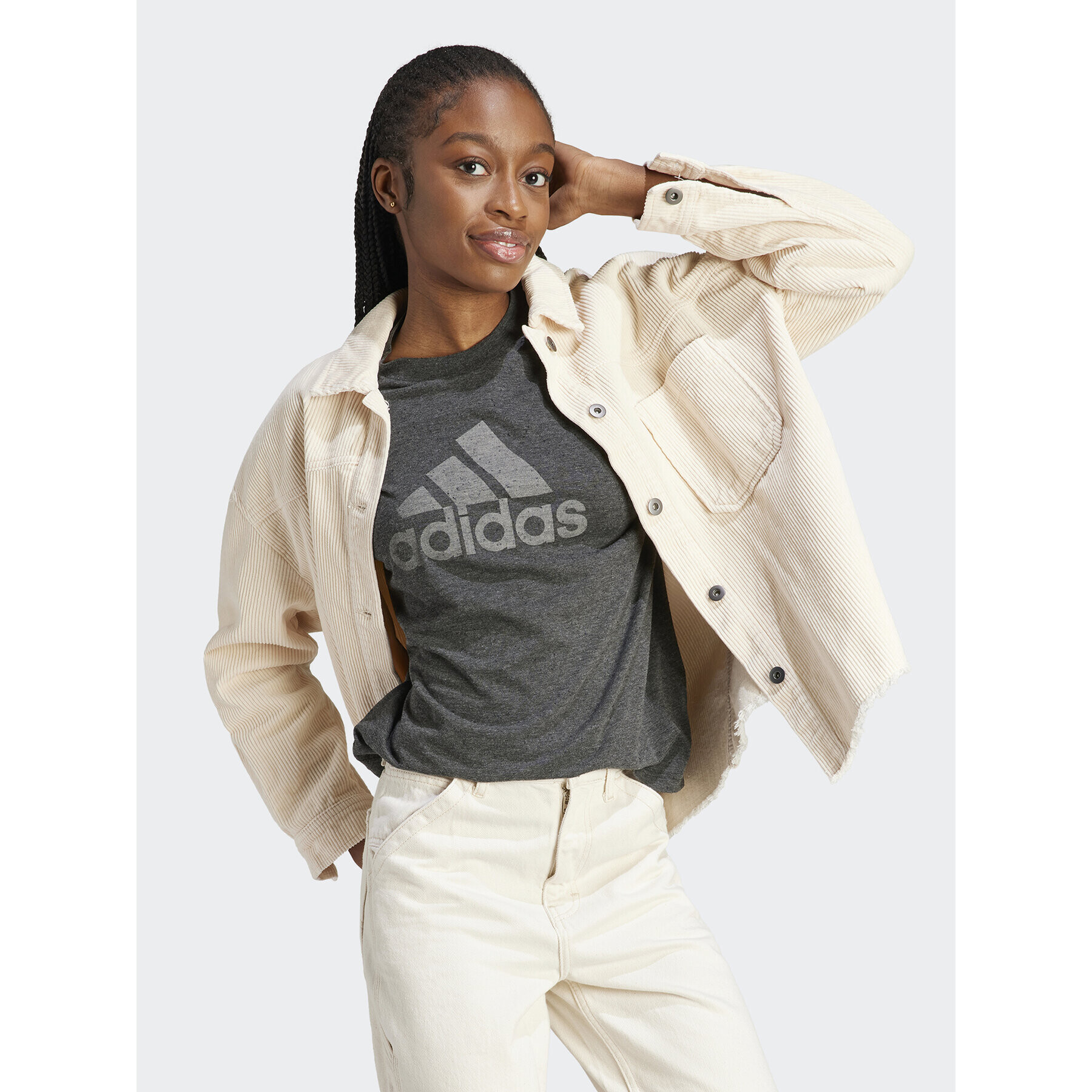 adidas Тишърт Future Icons Winners 3.0 IM2423 Сив Regular Fit - Pepit.bg