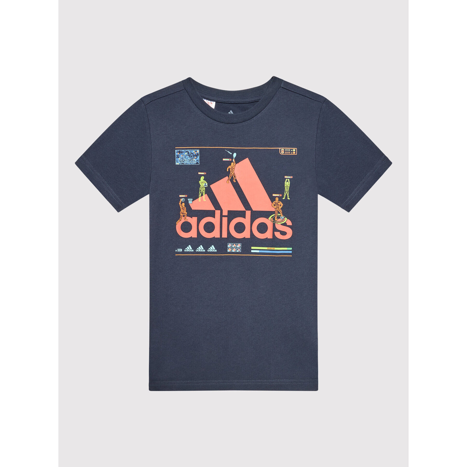 adidas Performance Тишърт Gaming Graphic HA4057 Тъмносин Regular Fit - Pepit.bg