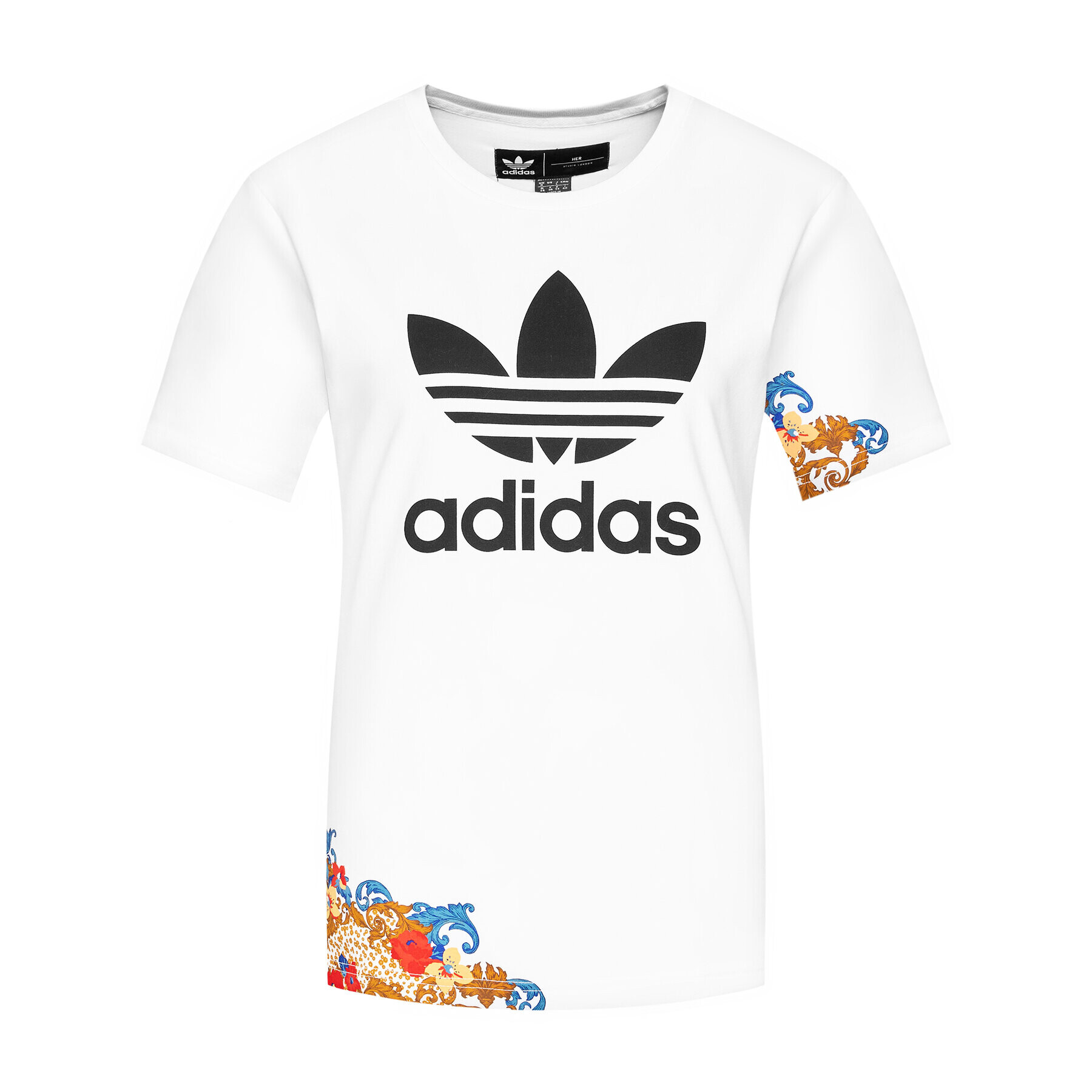 adidas Тишърт GN3354 Бял Regular Fit - Pepit.bg