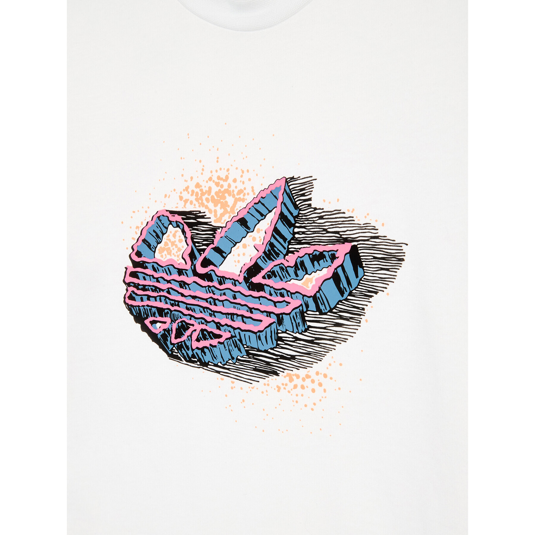 adidas Тишърт Graphic Tee HL6870 Бял Regular Fit - Pepit.bg