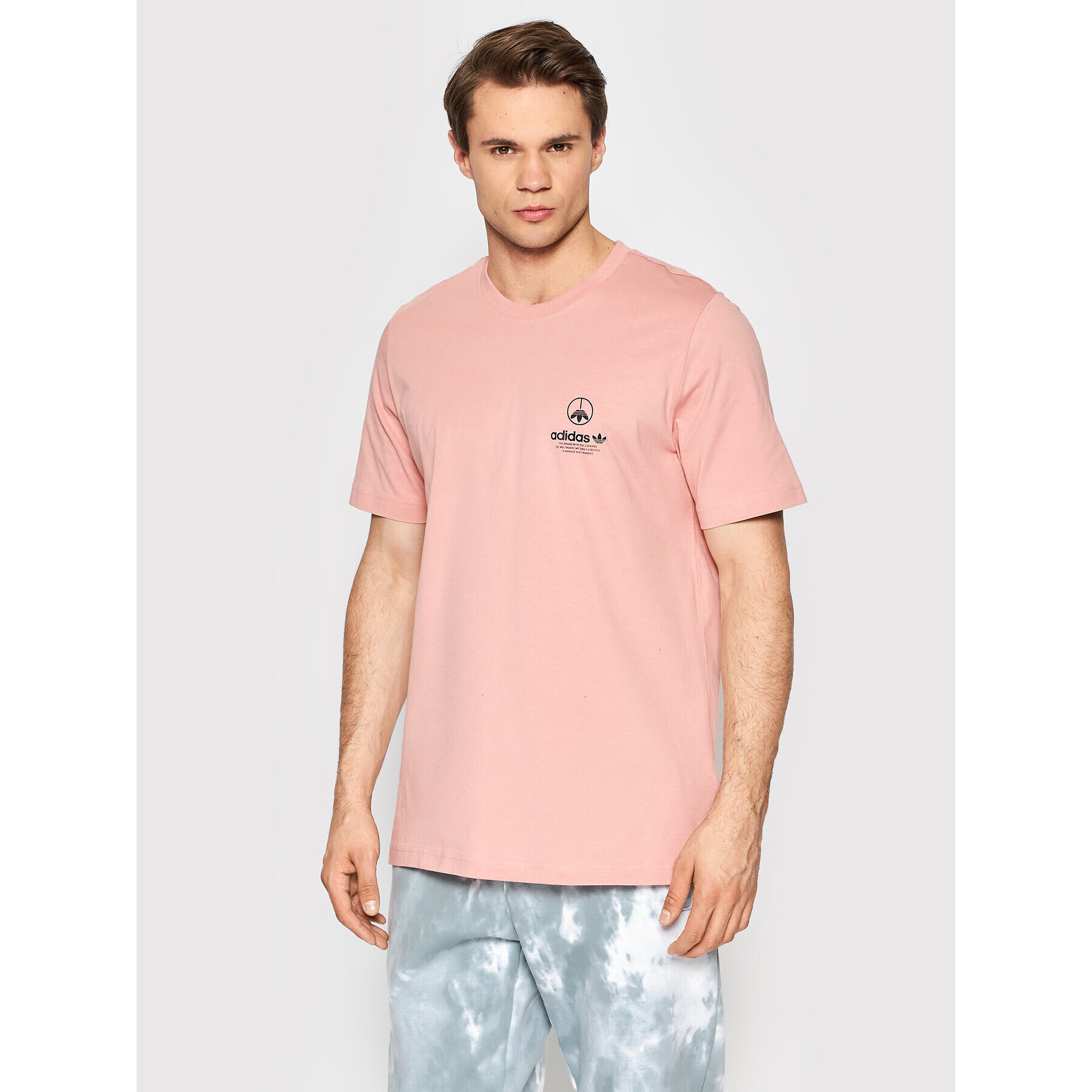 adidas Тишърт Graphics United HF4910 Розов Regular Fit - Pepit.bg