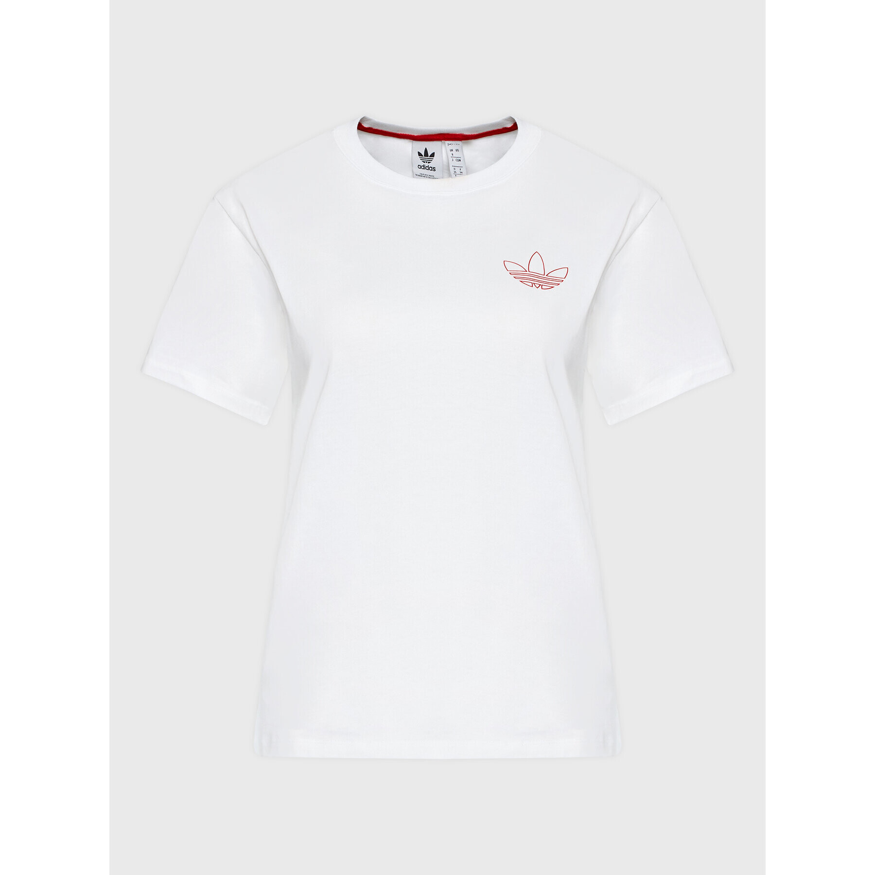 adidas Тишърт HK5173 Бял Regular Fit - Pepit.bg