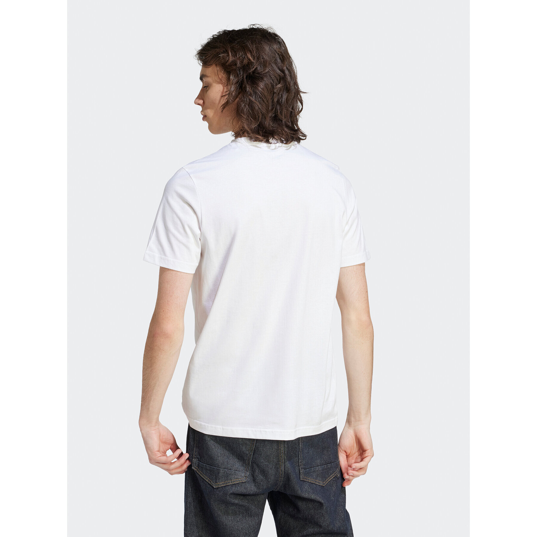 adidas Тишърт HY1338 Бял Regular Fit - Pepit.bg