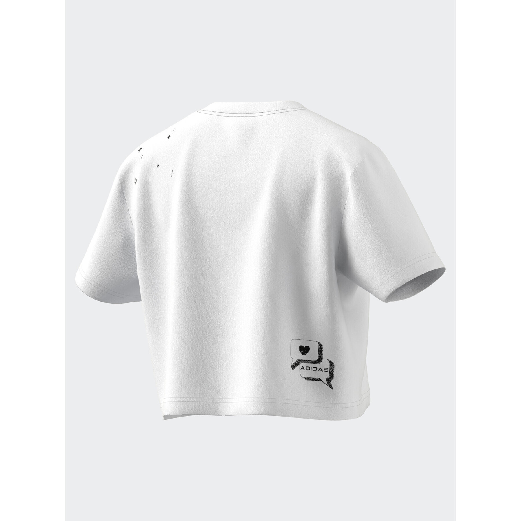 adidas Тишърт IA3161 Бял Loose Fit - Pepit.bg