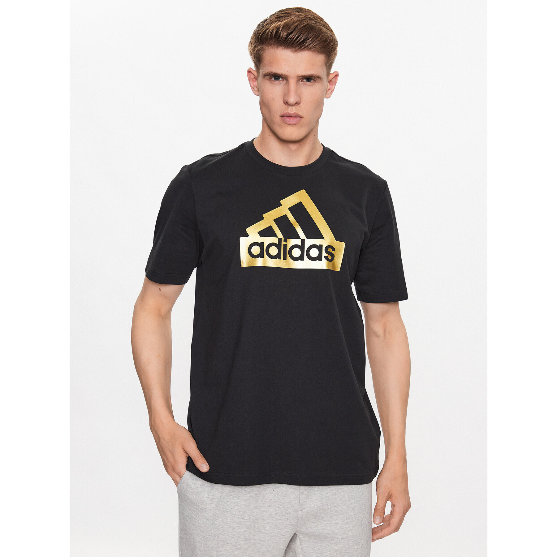 adidas Тишърт II3468 Черен Regular Fit - Pepit.bg