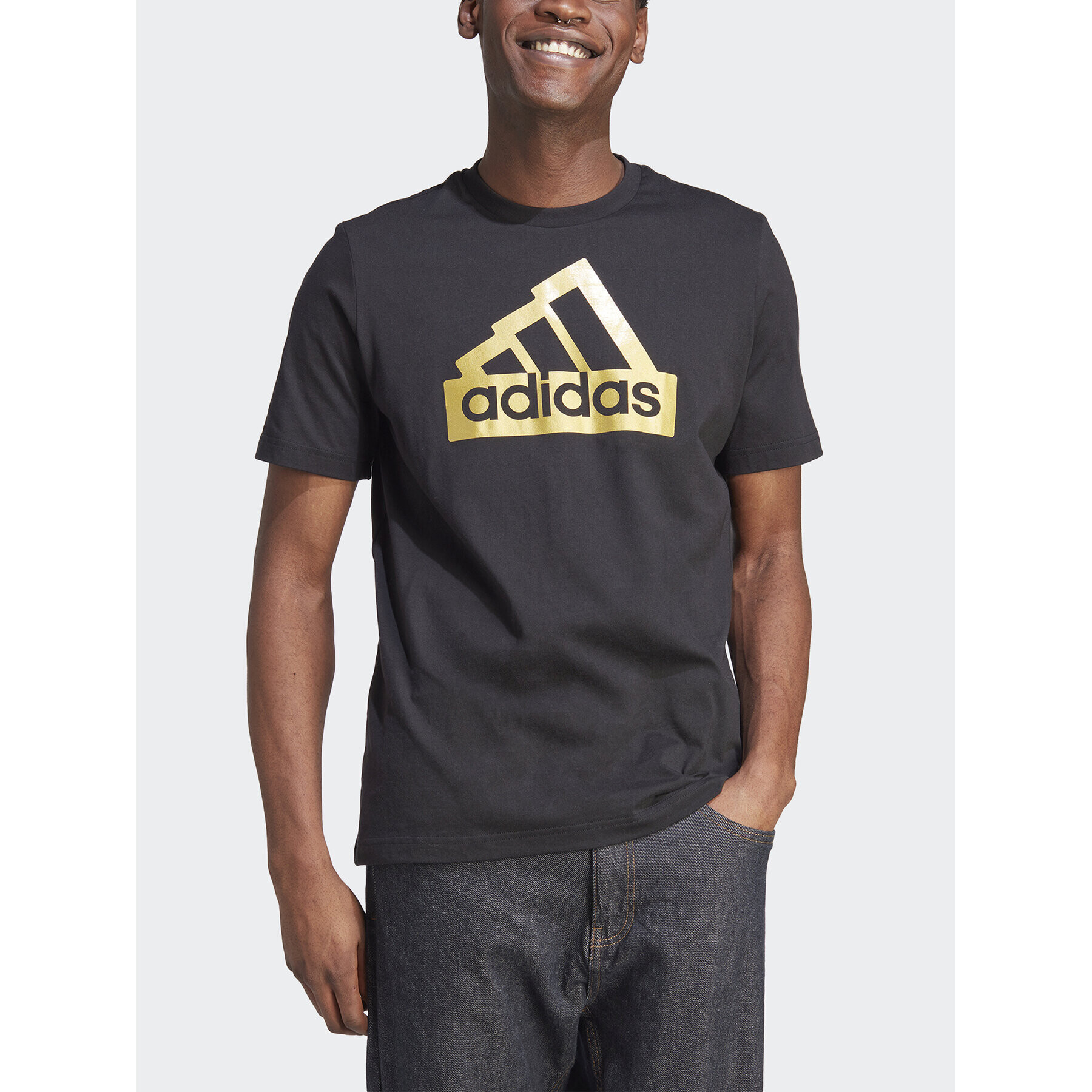 adidas Тишърт II3468 Черен Regular Fit - Pepit.bg