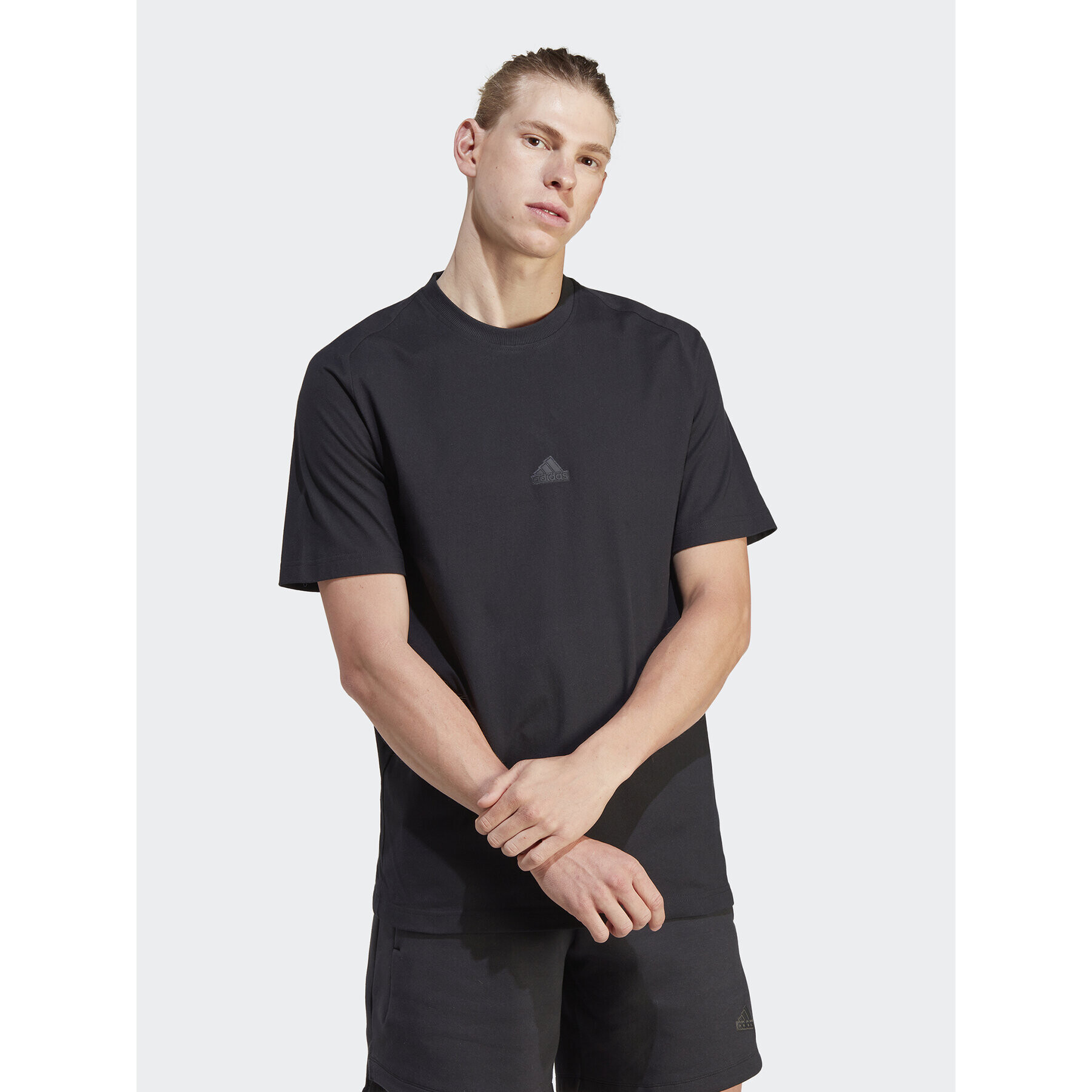 adidas Тишърт IJ6129 Черен Regular Fit - Pepit.bg