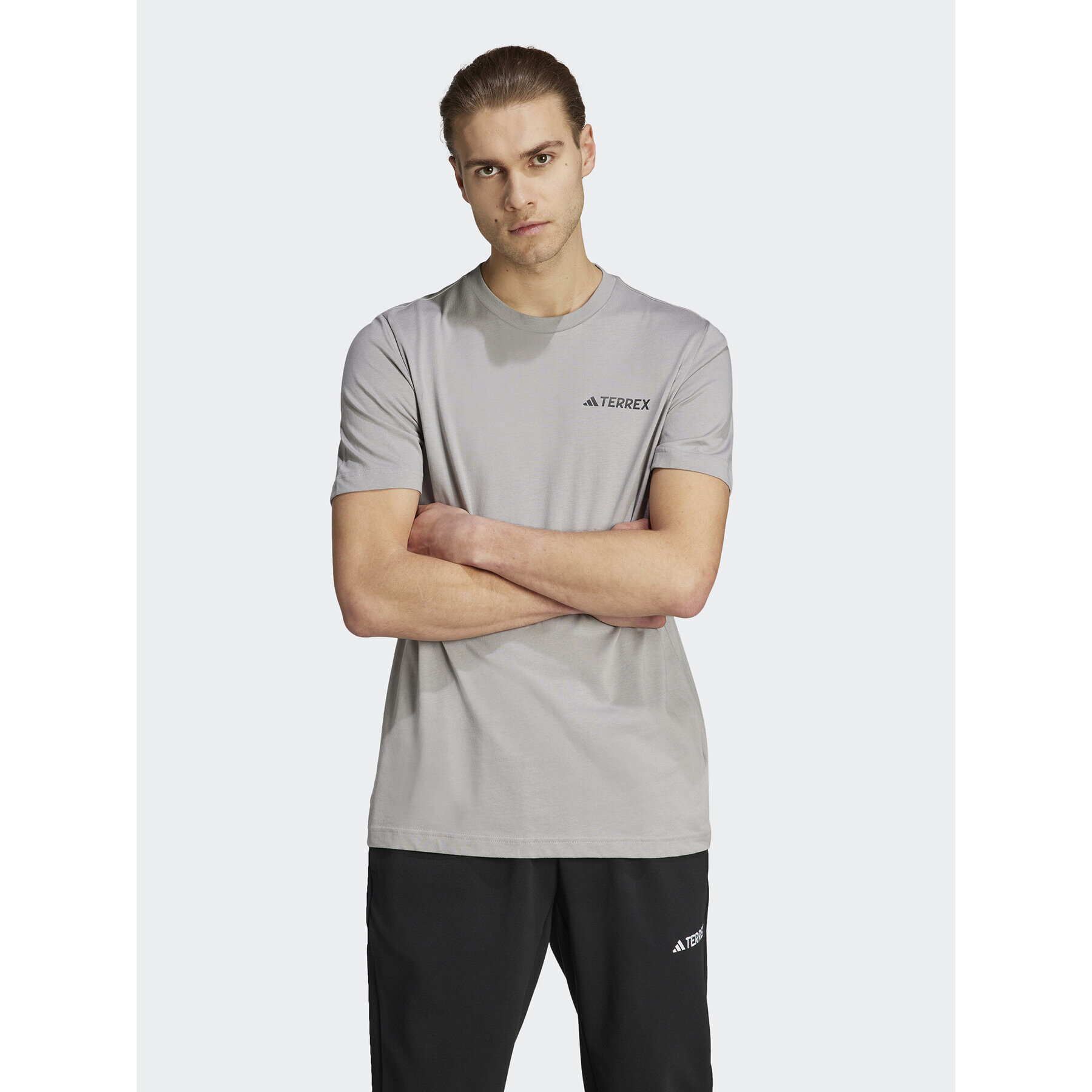 adidas Тишърт IL5064 Сив Regular Fit - Pepit.bg