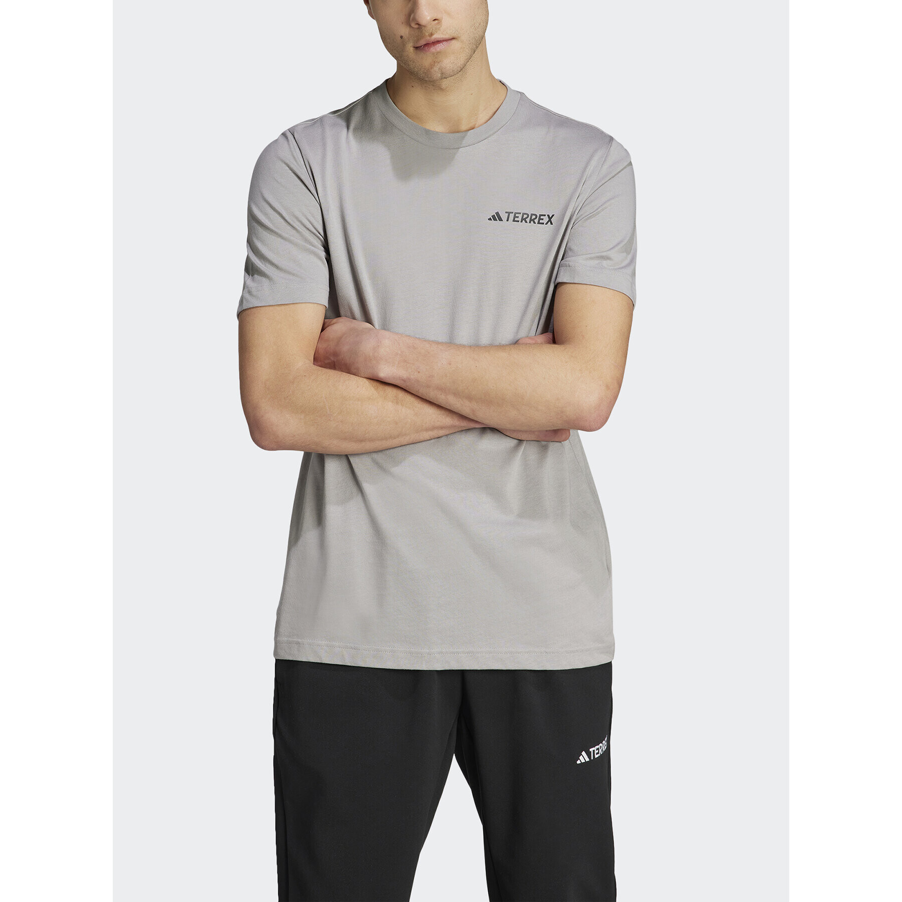 adidas Тишърт IL5064 Сив Regular Fit - Pepit.bg