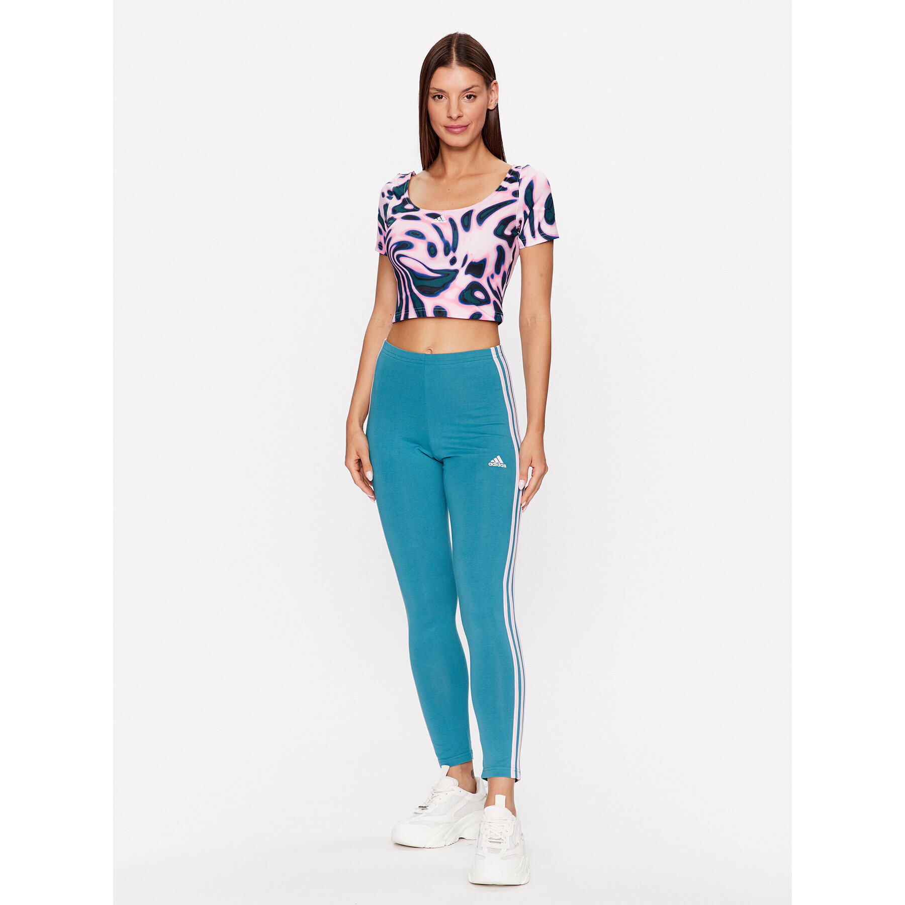 adidas Тишърт IM2566 Розов Loose Fit - Pepit.bg