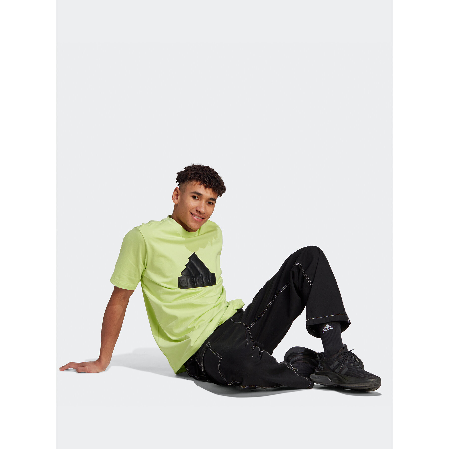 adidas Тишърт IN1627 Зелен Loose Fit - Pepit.bg