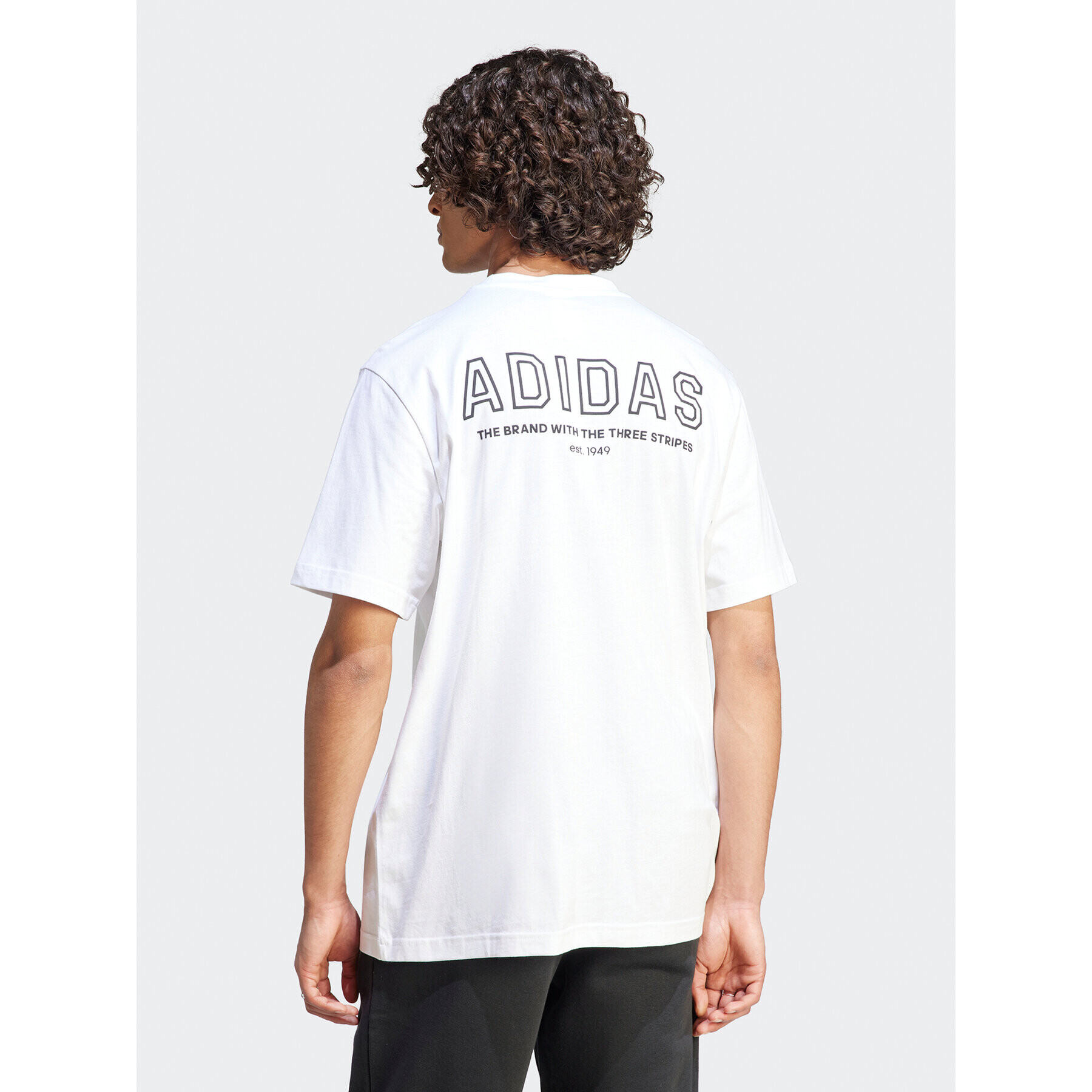 adidas Тишърт IR8364 Бял Loose Fit - Pepit.bg