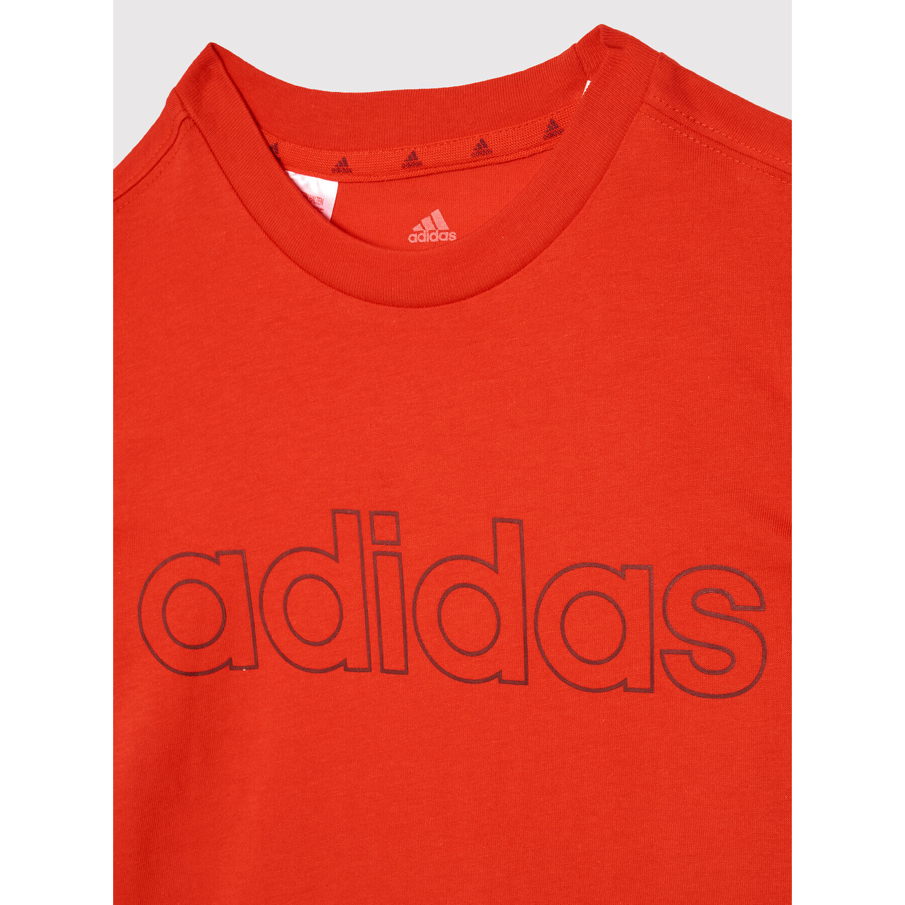 adidas Тишърт Lin HD5971 Червен Regular Fit - Pepit.bg