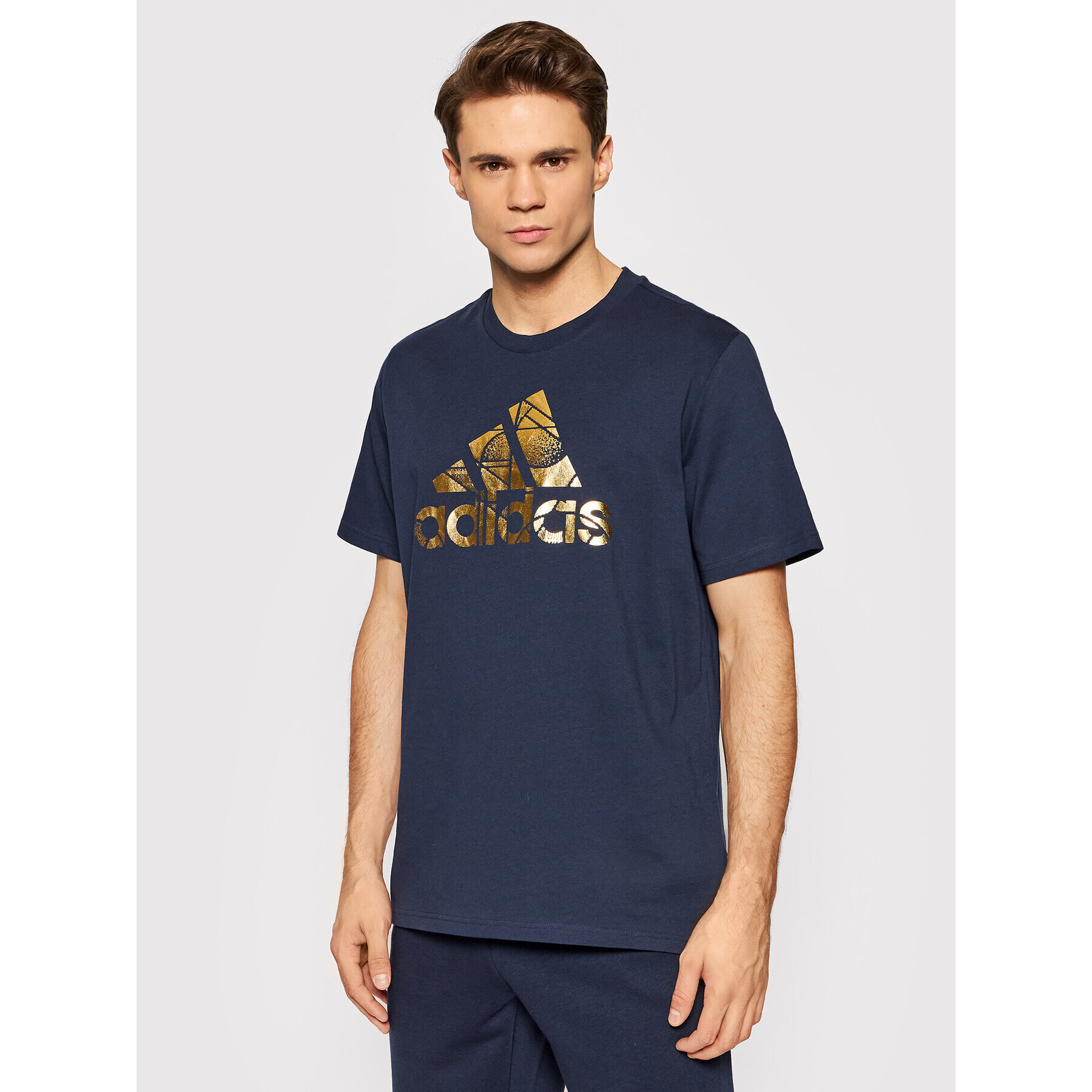 adidas Performance Тишърт M Foil HE4790 Тъмносин Regular Fit - Pepit.bg