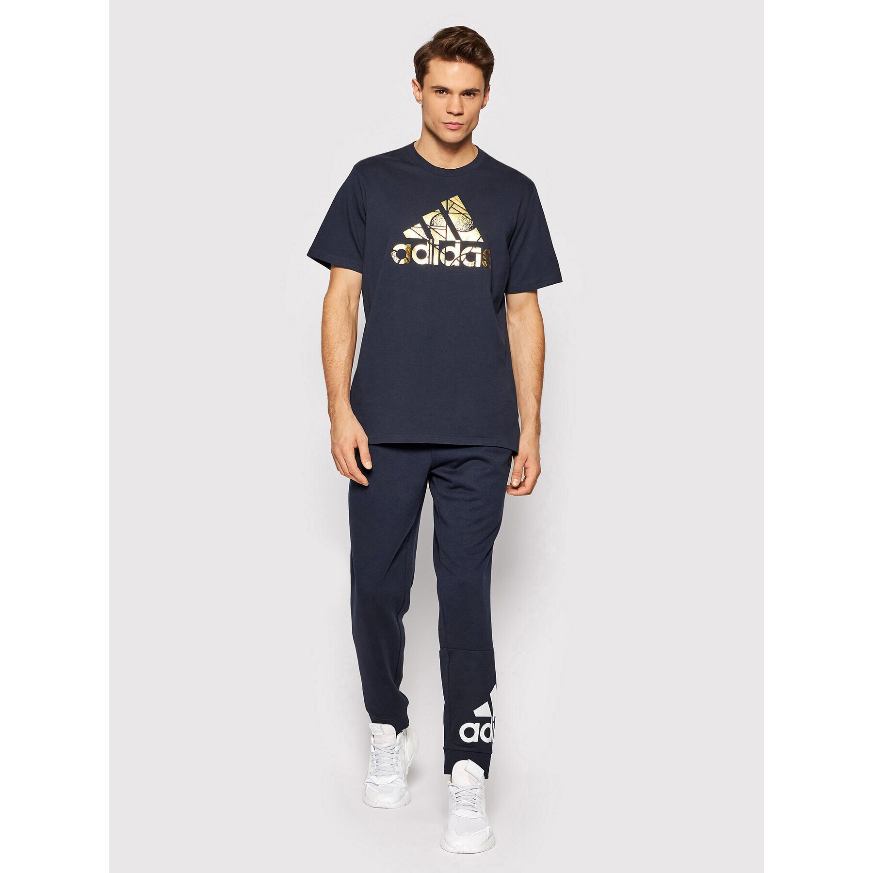 adidas Performance Тишърт M Foil HE4790 Тъмносин Regular Fit - Pepit.bg