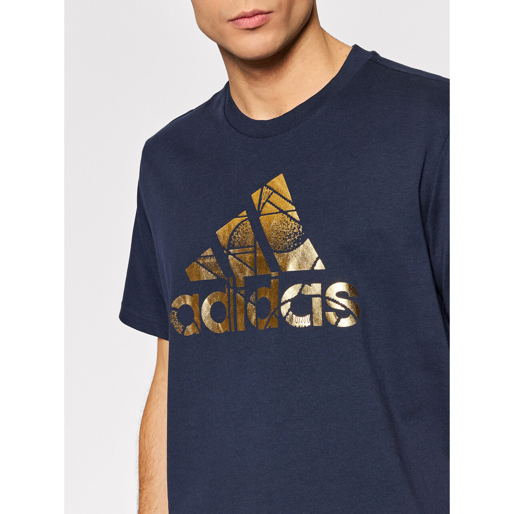 adidas Performance Тишърт M Foil HE4790 Тъмносин Regular Fit - Pepit.bg