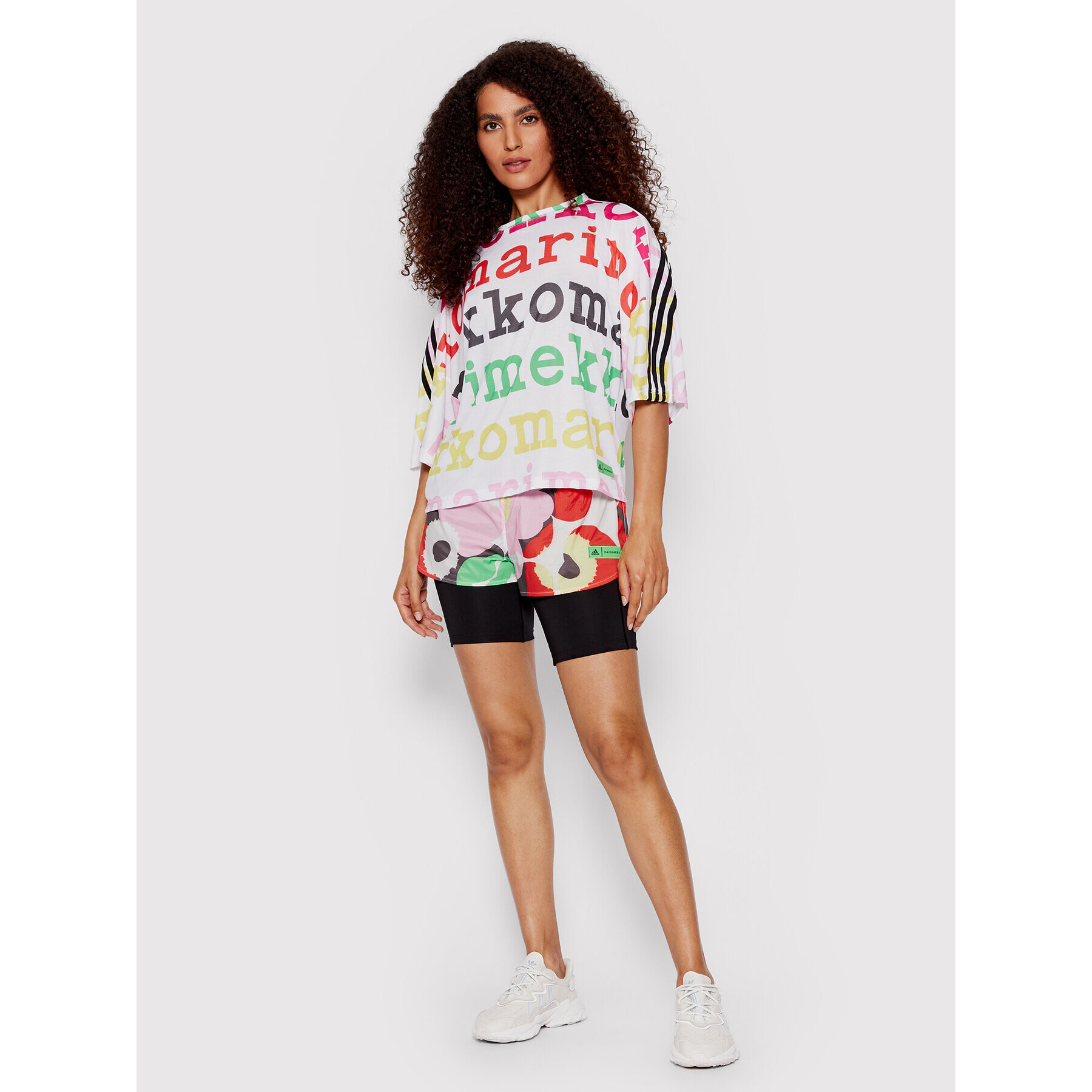 adidas Тишърт MARIMEKKO H67090 Бял Loose Fit - Pepit.bg