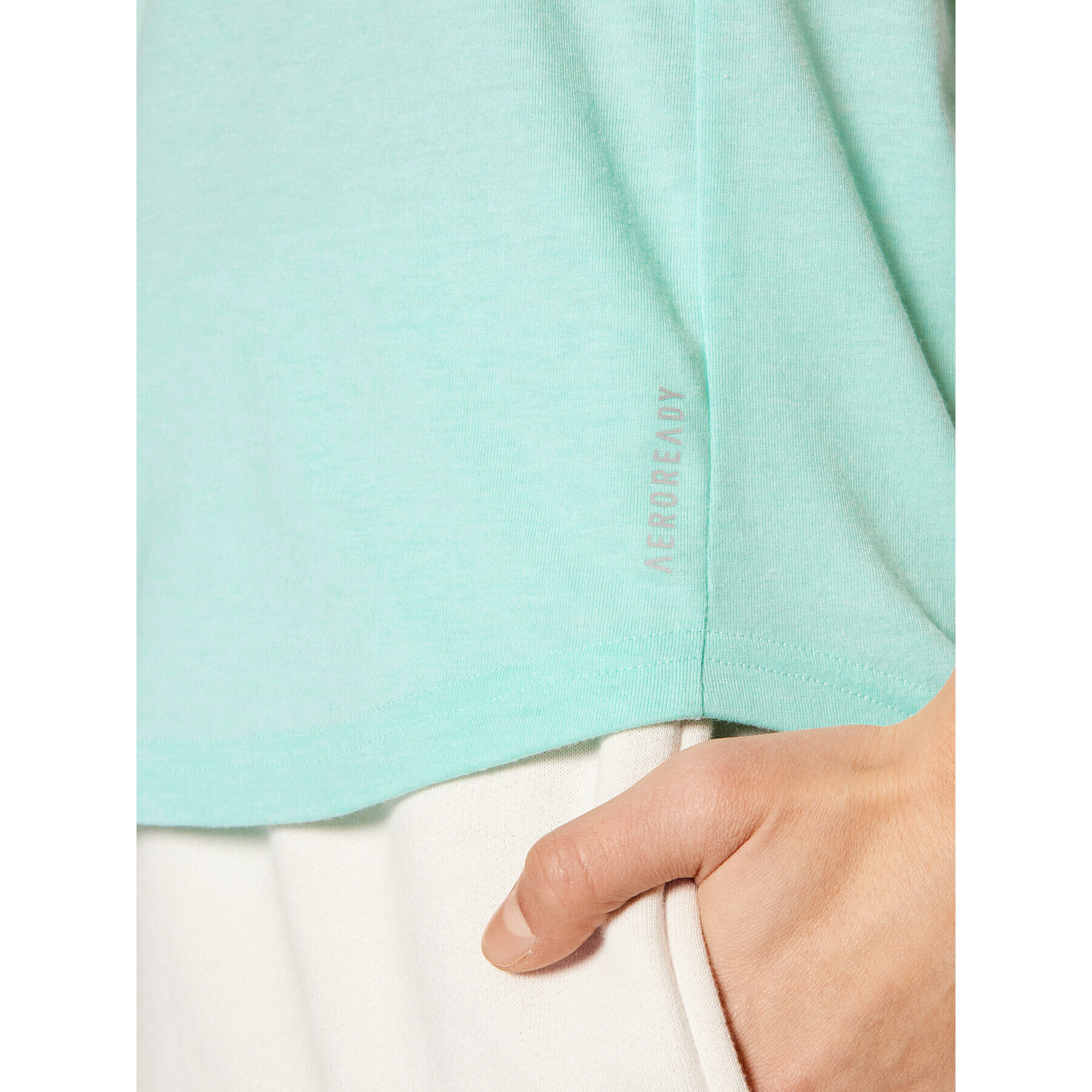 adidas Тишърт Own The Run Soft GN1916 Зелен Regular Fit - Pepit.bg