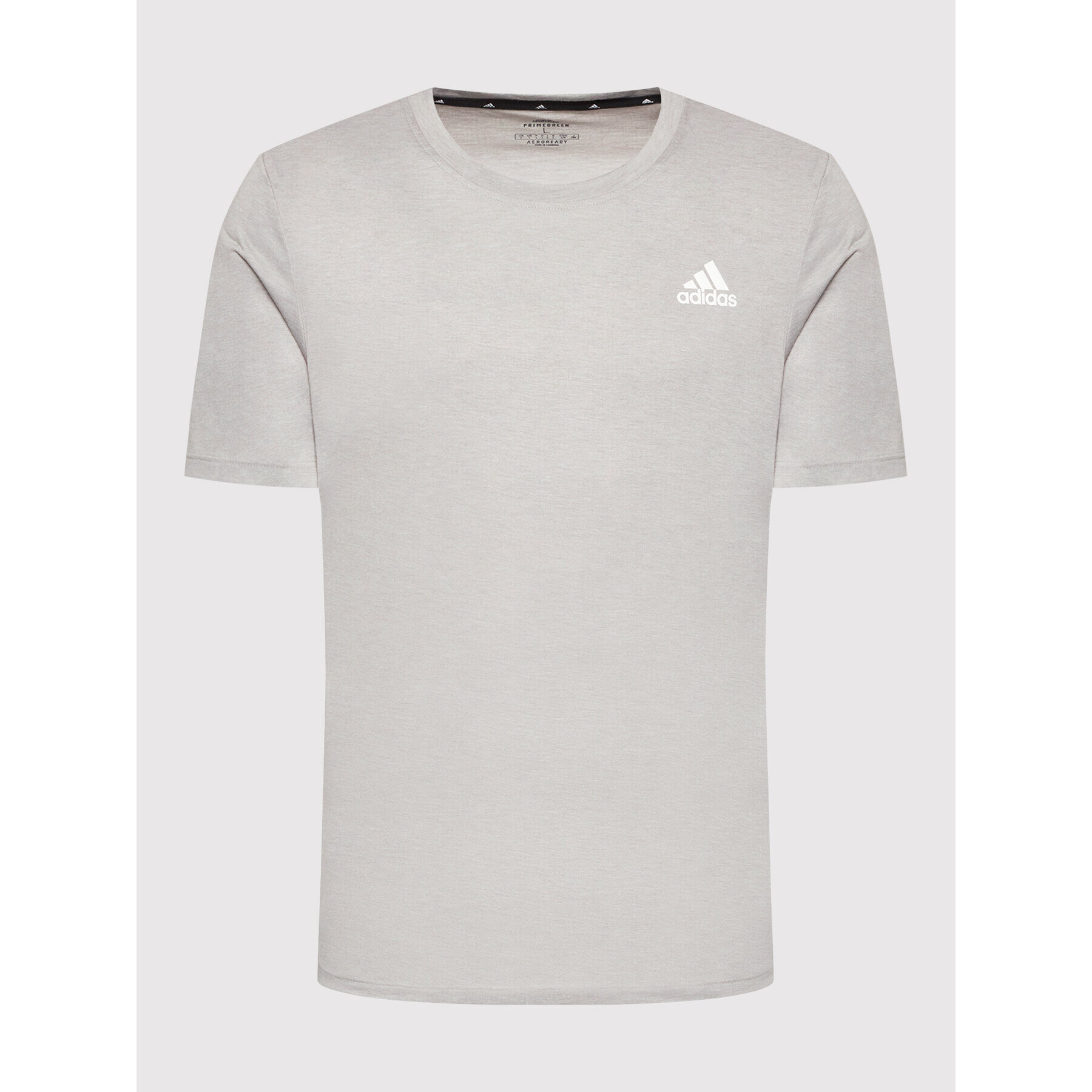 adidas Тишърт Primeblue Designed 2 Move Heathered Sport GR0507 Сив Regular Fit - Pepit.bg