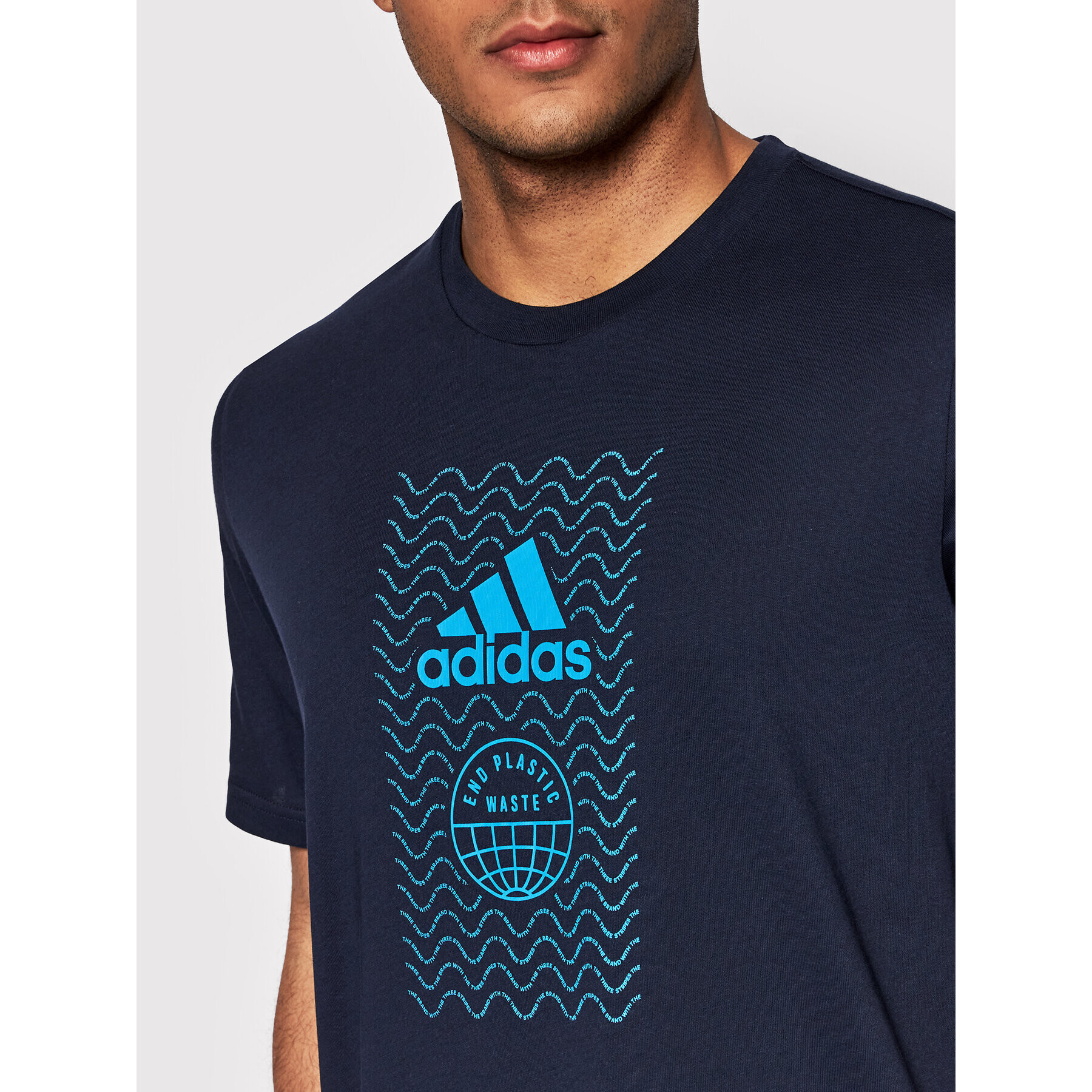 adidas Тишърт Sustainable Badge HE4844 Тъмносин Regular Fit - Pepit.bg