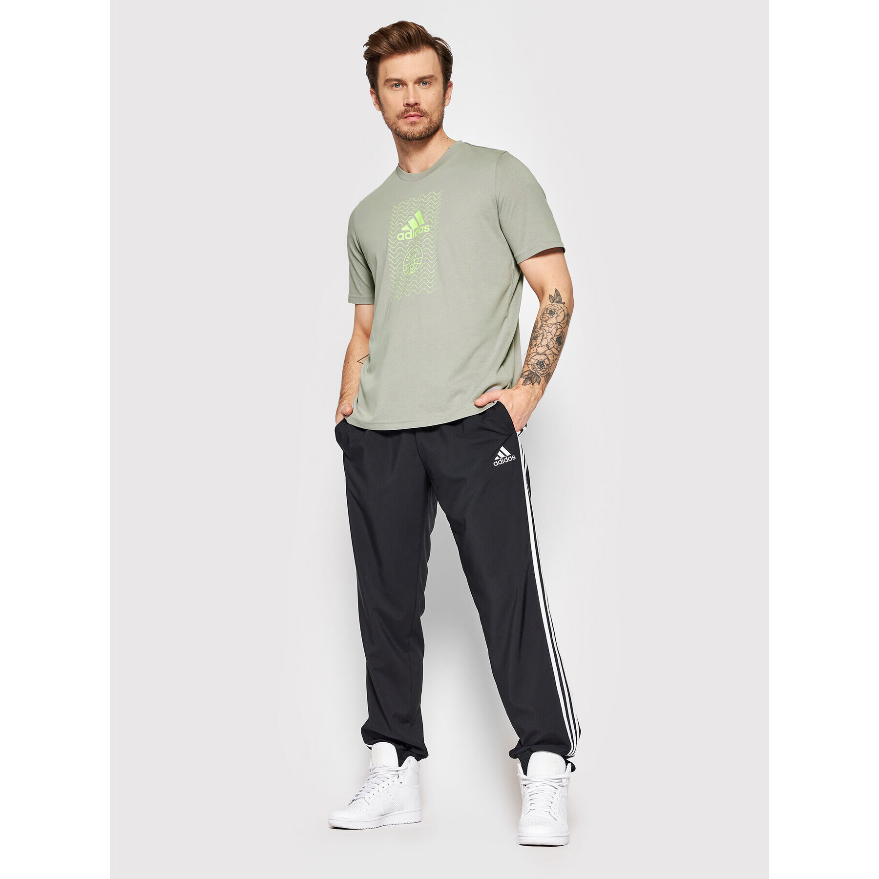 adidas Performance Тишърт Sustainable Bagde HE4845 Сив Regular Fit - Pepit.bg