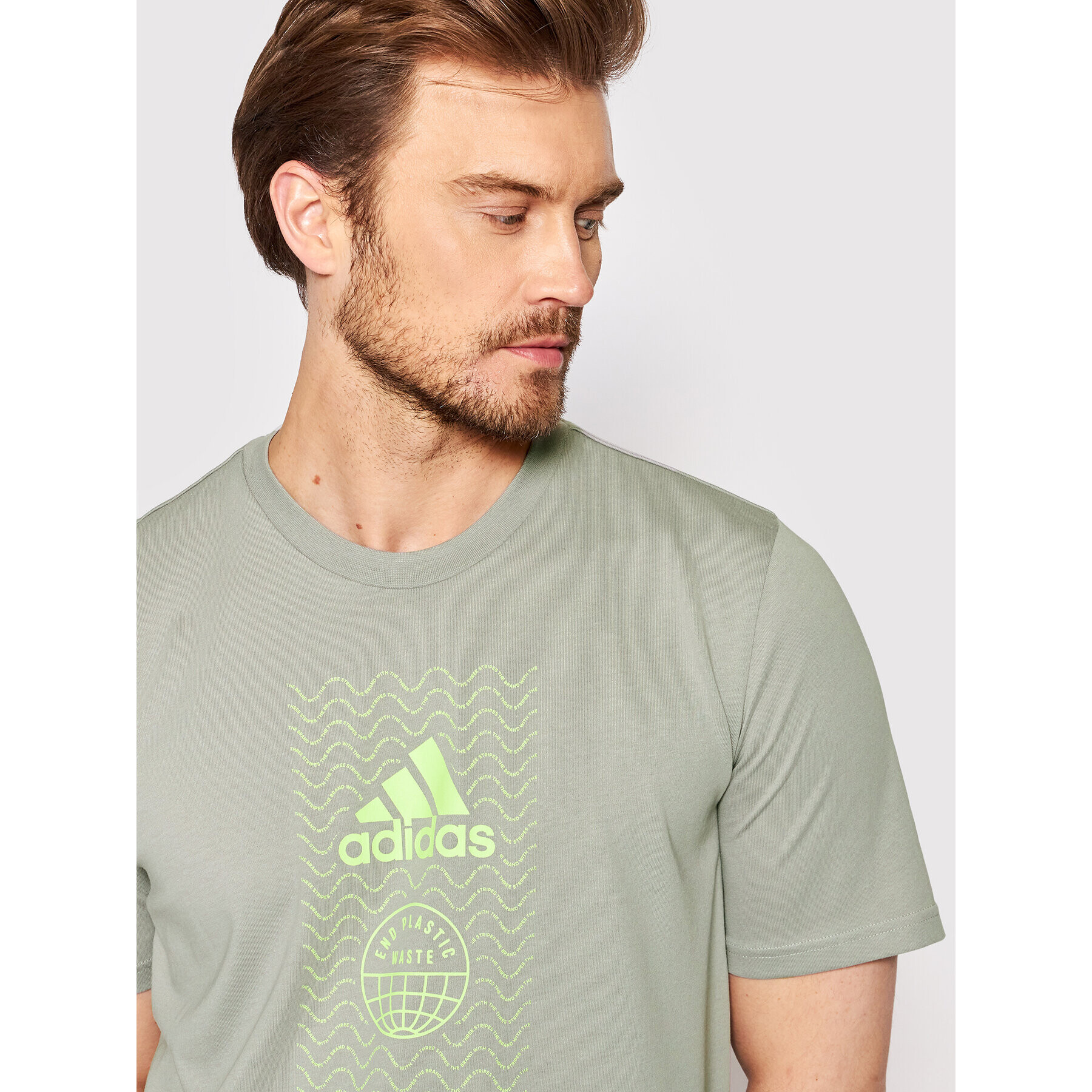 adidas Performance Тишърт Sustainable Bagde HE4845 Сив Regular Fit - Pepit.bg