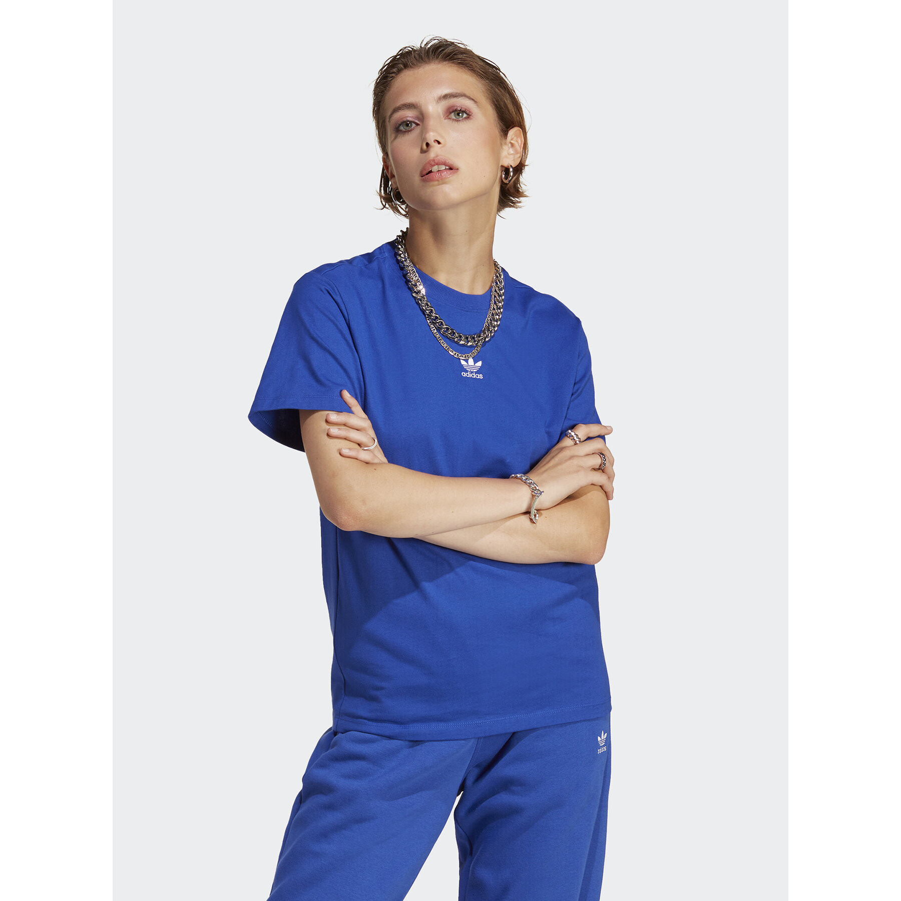 adidas Тишърт Tee IC1830 Тъмносин Regular Fit - Pepit.bg