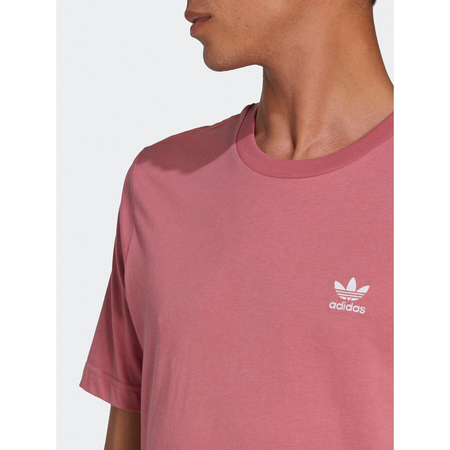 adidas Тишърт Trefoil Essentials IA4875 Розов Regular Fit - Pepit.bg